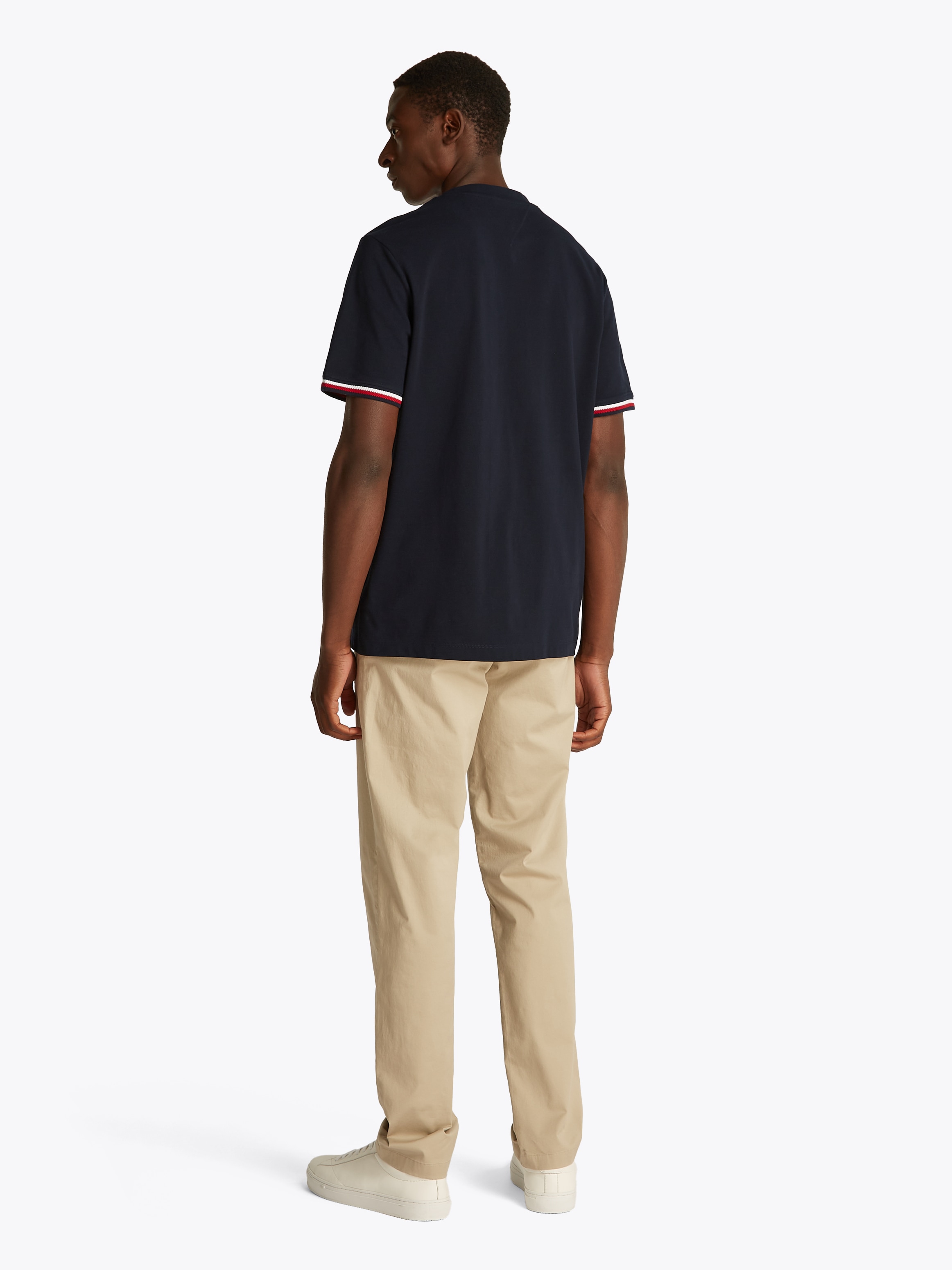 Tommy Hilfiger T-Shirt »GLOBAL STRIPE CUFF TEE«