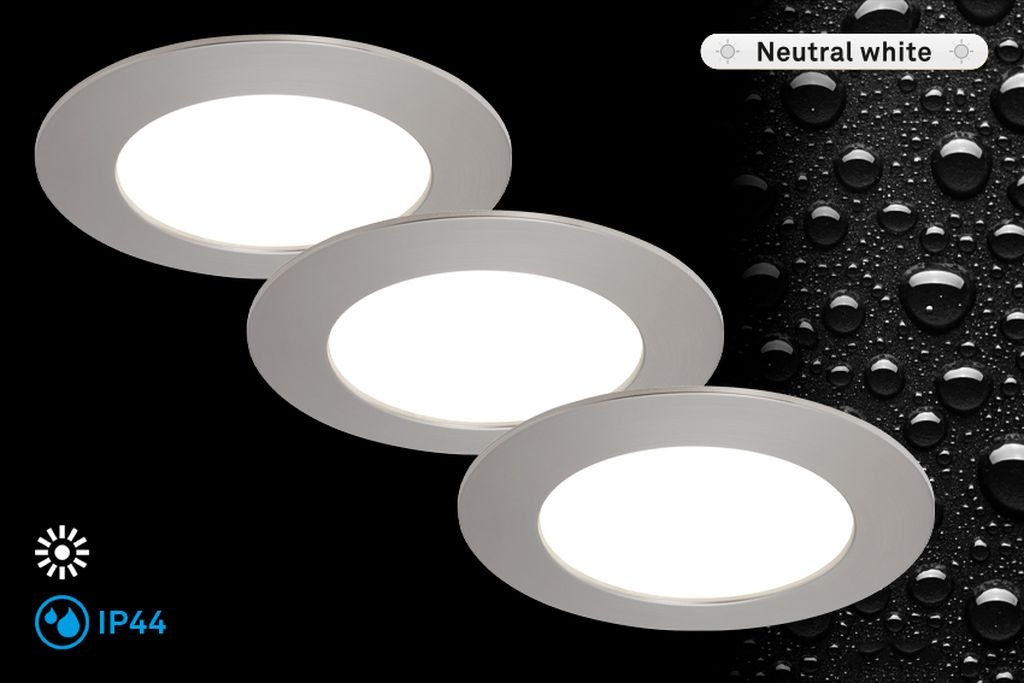 Briloner Leuchten LED Einbauleuchte »FLAT IN«, 3er-Set, LED fest verbaut, 8 günstig online kaufen