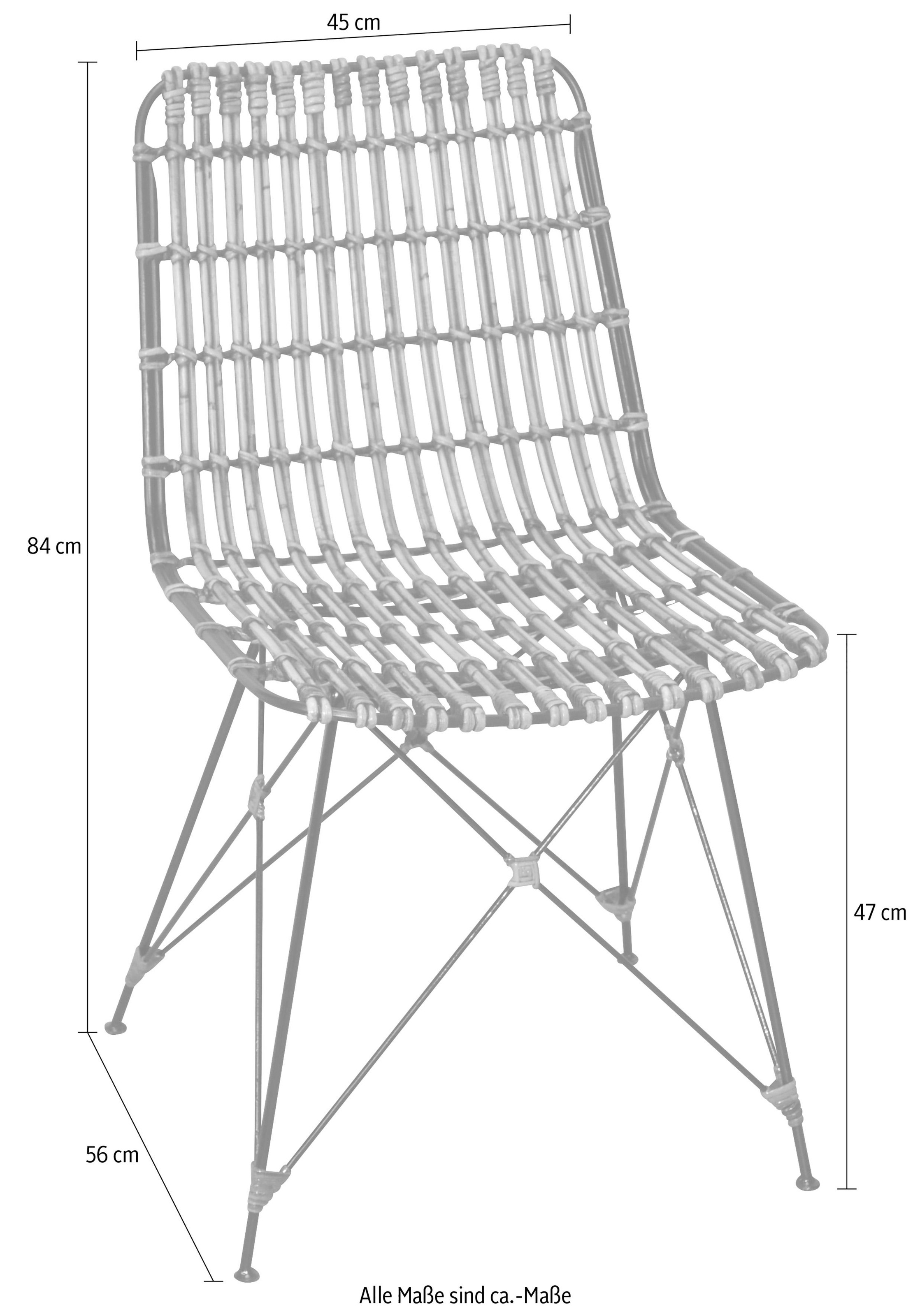 Home Maße (B/T/H): cm Raten auf 45/56/84 bestellen affaire Rattanstuhl,