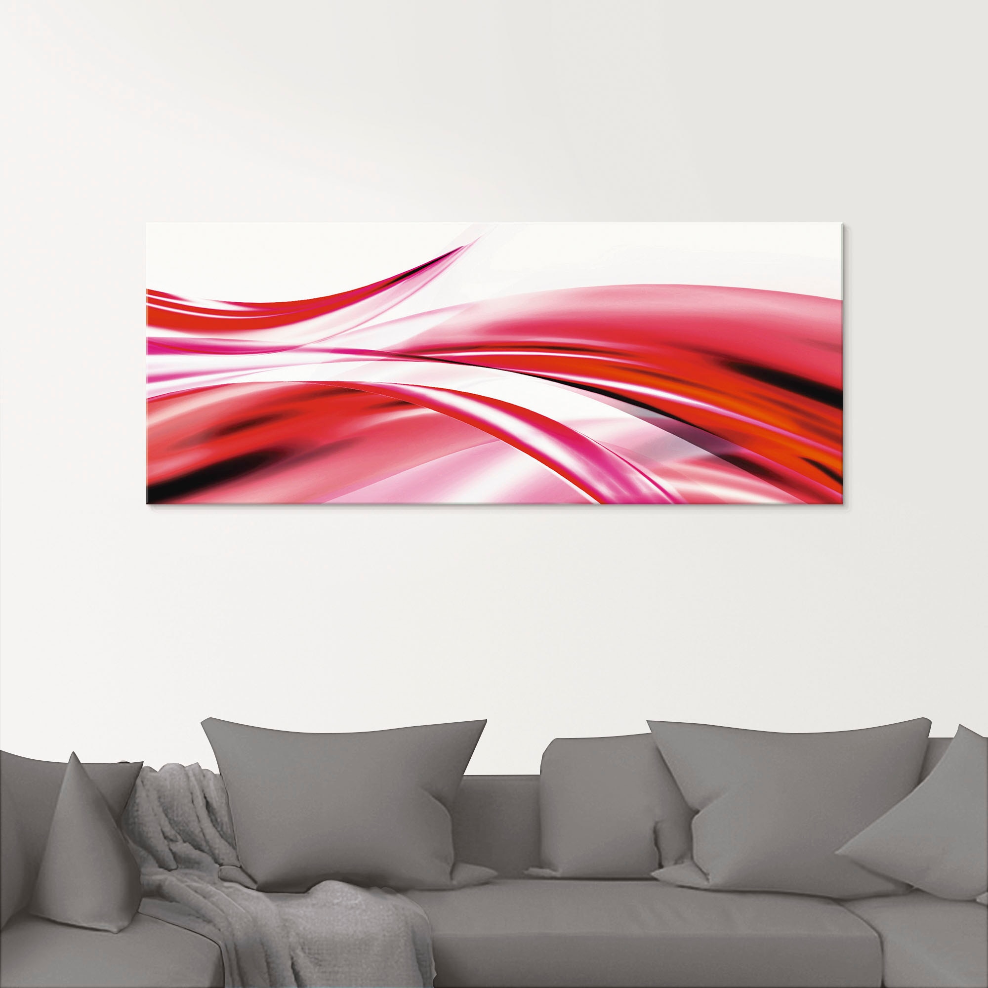 Artland Glasbild »Schöne Welle - Abstrakt«, Gegenstandslos, (1 St.), in verschiedenen Größen