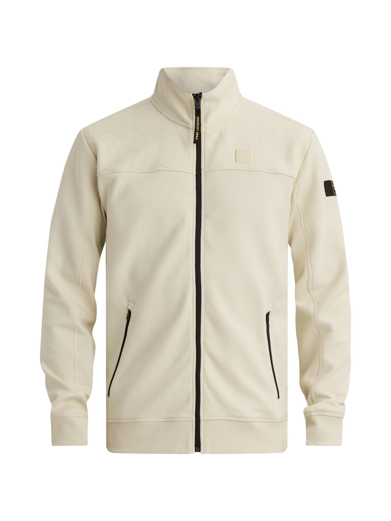 PME LEGEND Sweatjacke Seitliche Reißverschlusstaschen, vordere Passe mit dezenten Ziernähten