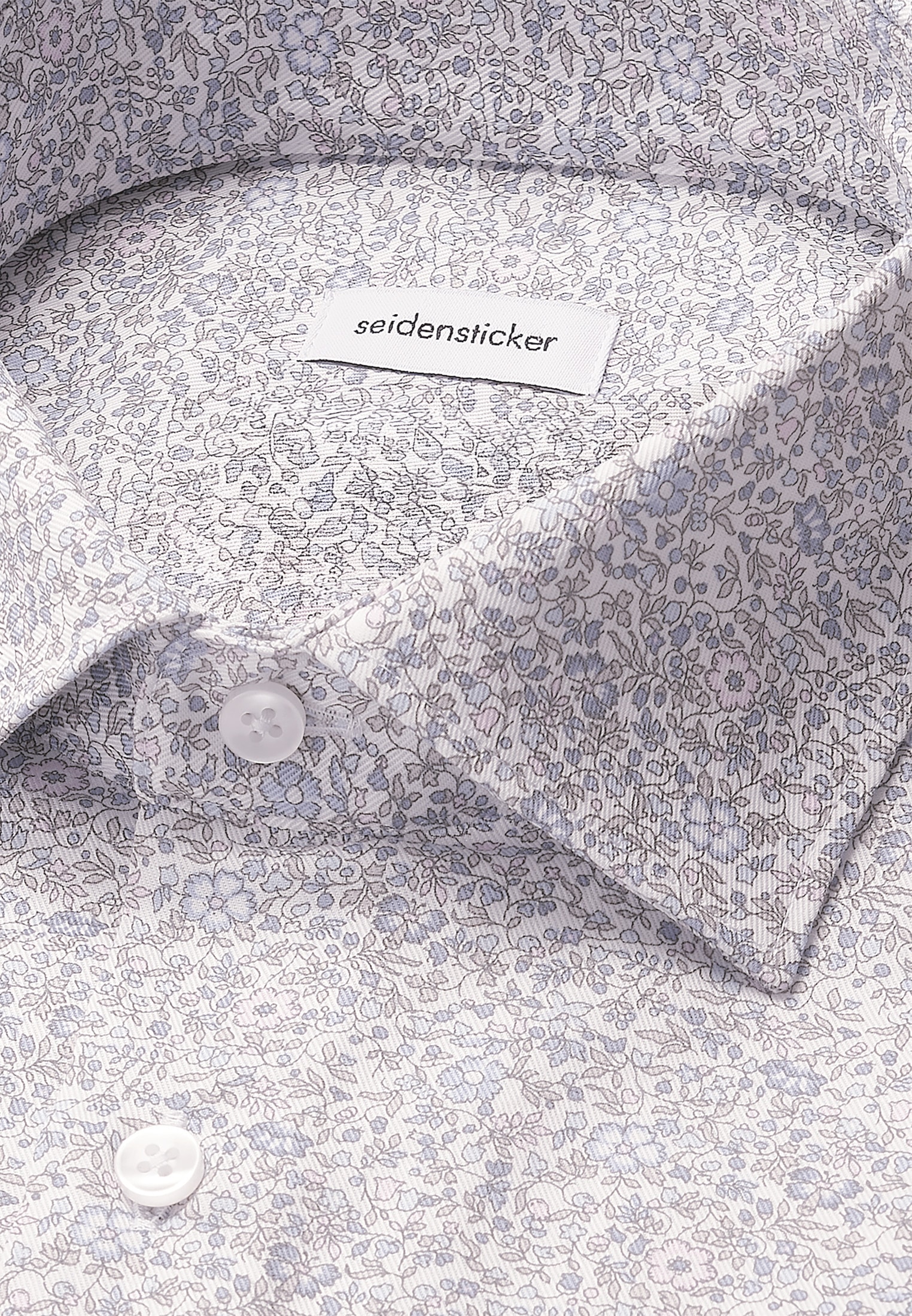 seidensticker Businesshemd »Schwarze Rose«, Regular 1/1 Kentkragen Geblümt