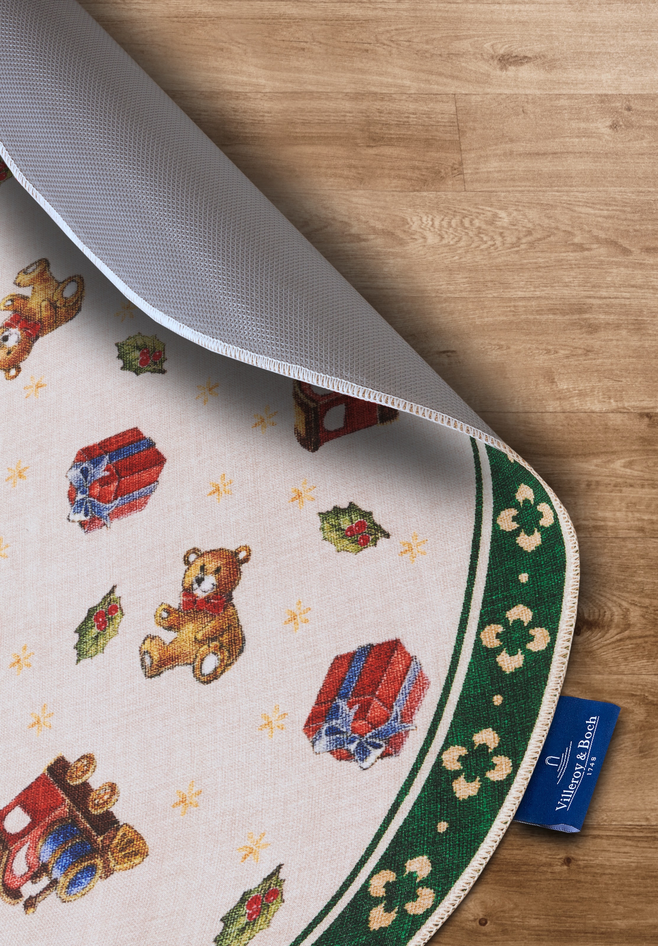 Villeroy & Boch Teppich »Nostalgic Toy's Delight, eckig, rund und Läufer«, rechteckig, 3 mm Höhe, Weihnachten, Wohnzimmer, Flur, Geschenk, Toys Delight, Dekoration