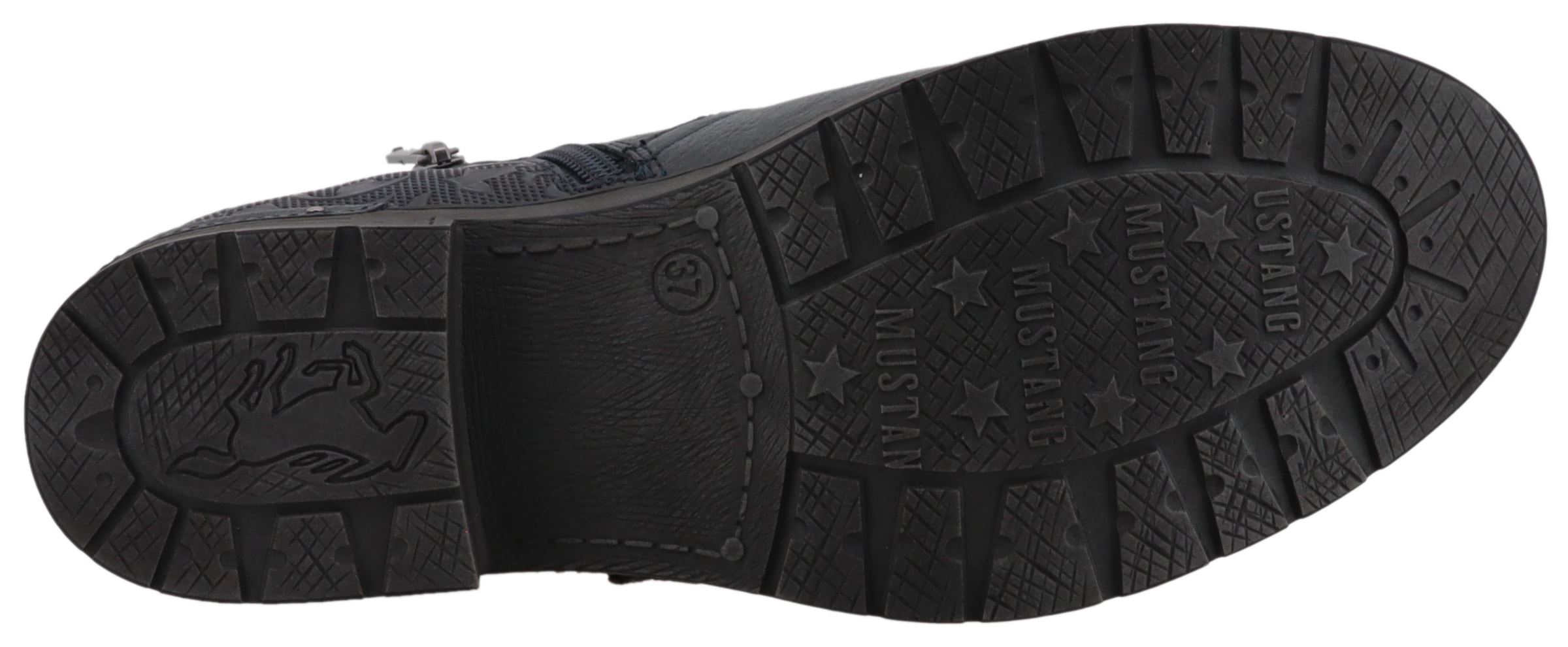 Mustang Shoes Winterstiefelette »Gelja«, Stiefelette, Winterboots mit Anziehlasche