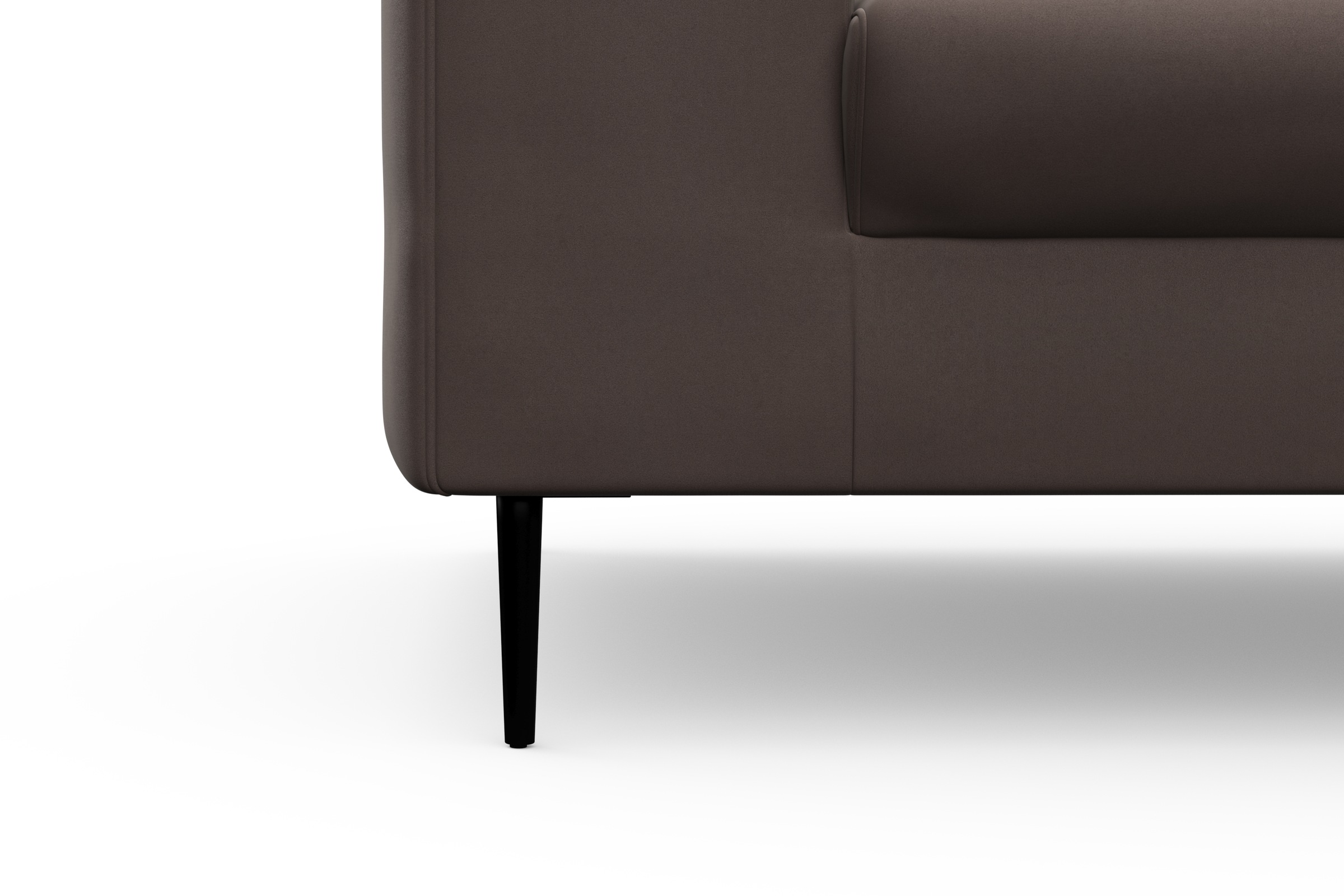 DOMO collection Ecksofa »Modica kompakt und elegant, Breite 244, L-Form«, moderne Optik mit extrabreiter Recamiere, auch in Cord