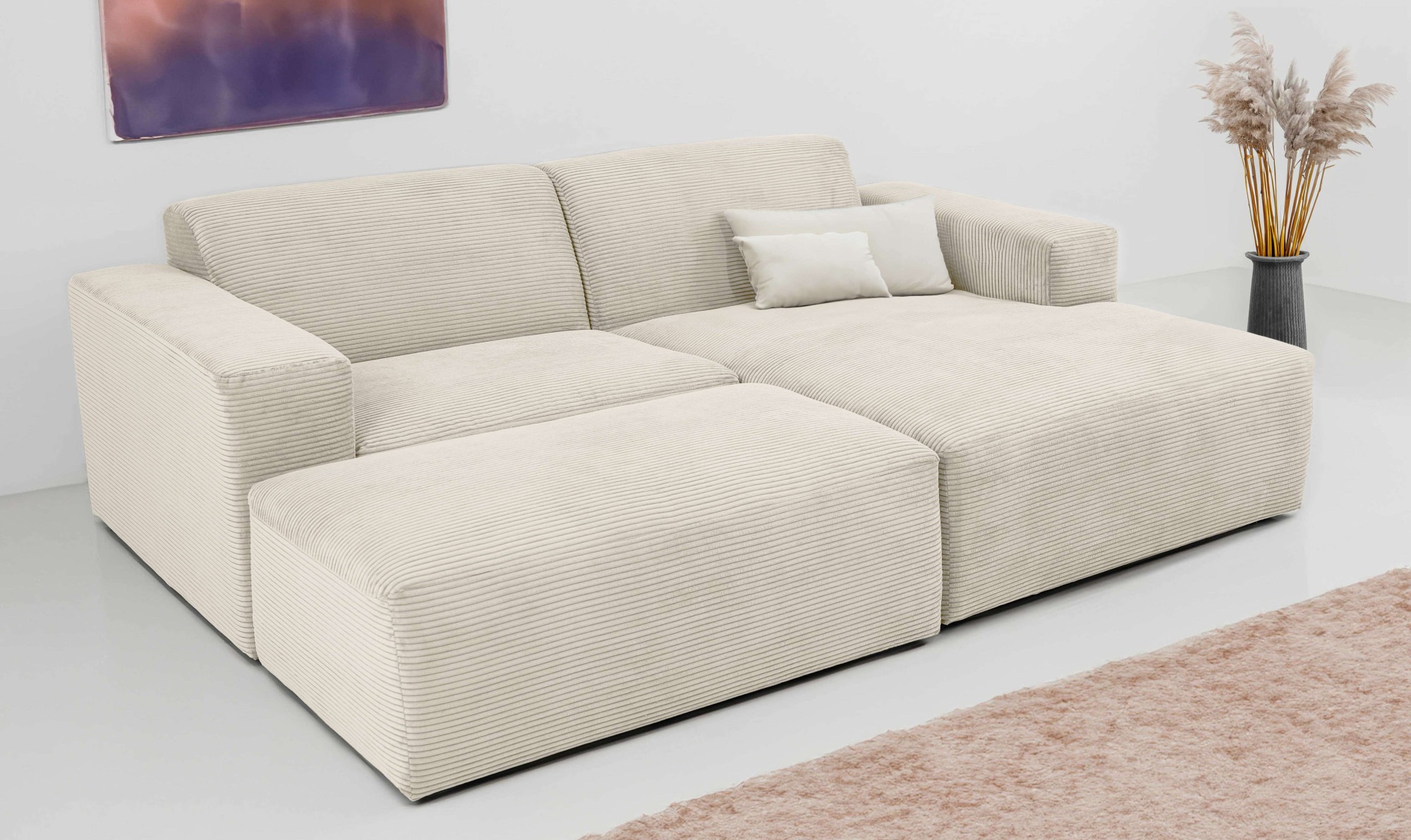 OTTO home Ecksofa »Koa,228cm, L-Form, Modulsofa, Webstoff, Cord, Struktur, günstig online kaufen