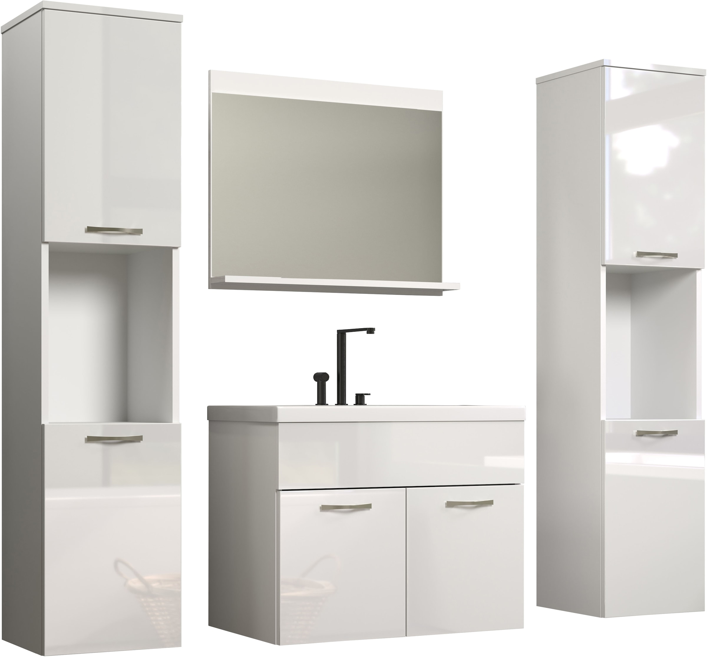 welltime Badezimmer-Set »Kuba« Komplett-Set, 4 Stk. tlg. günstig online kaufen