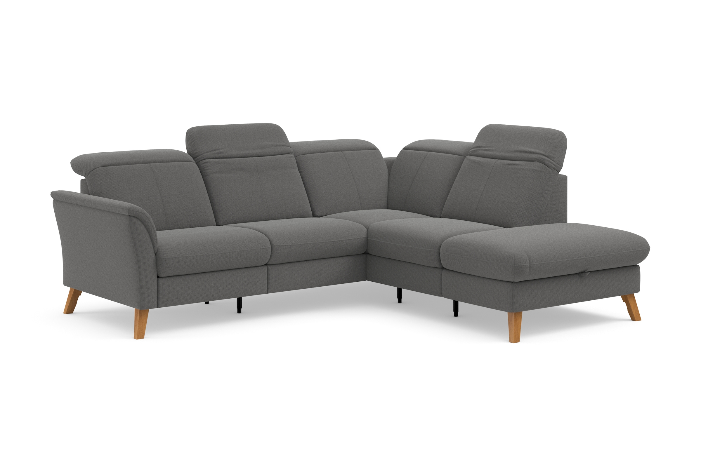sit&more Ecksofa »Romero L-Form«, wahlweise mit oder ohne TV-Funktion, Bettfunktion, Bettkasten