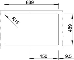 Blanco Küchenspüle »AXIS III 45 S-IF«, inkl. Glasschneidebrett