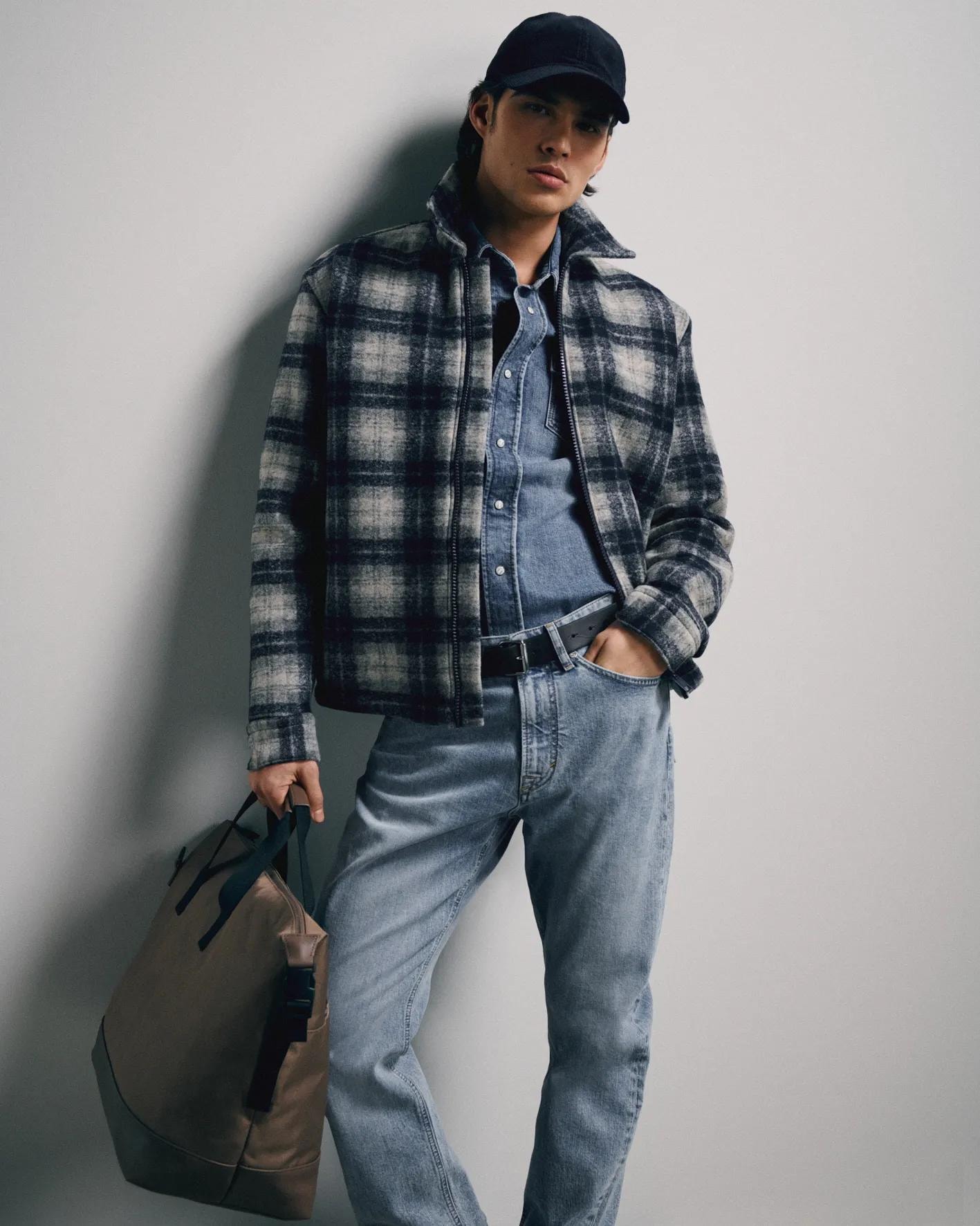 Joop Jeans Flanellhemd Regular fit mit Reißverschluss