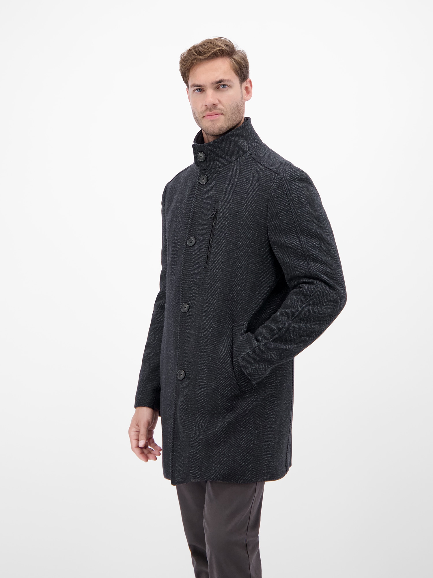 LERROS Wollmantel »Herren-Mantel in Wolloptik«