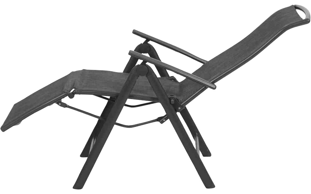 Siena Garden Gartensessel »Livorno SET 4x Relax anthrazit«, (Set, 4 St.)