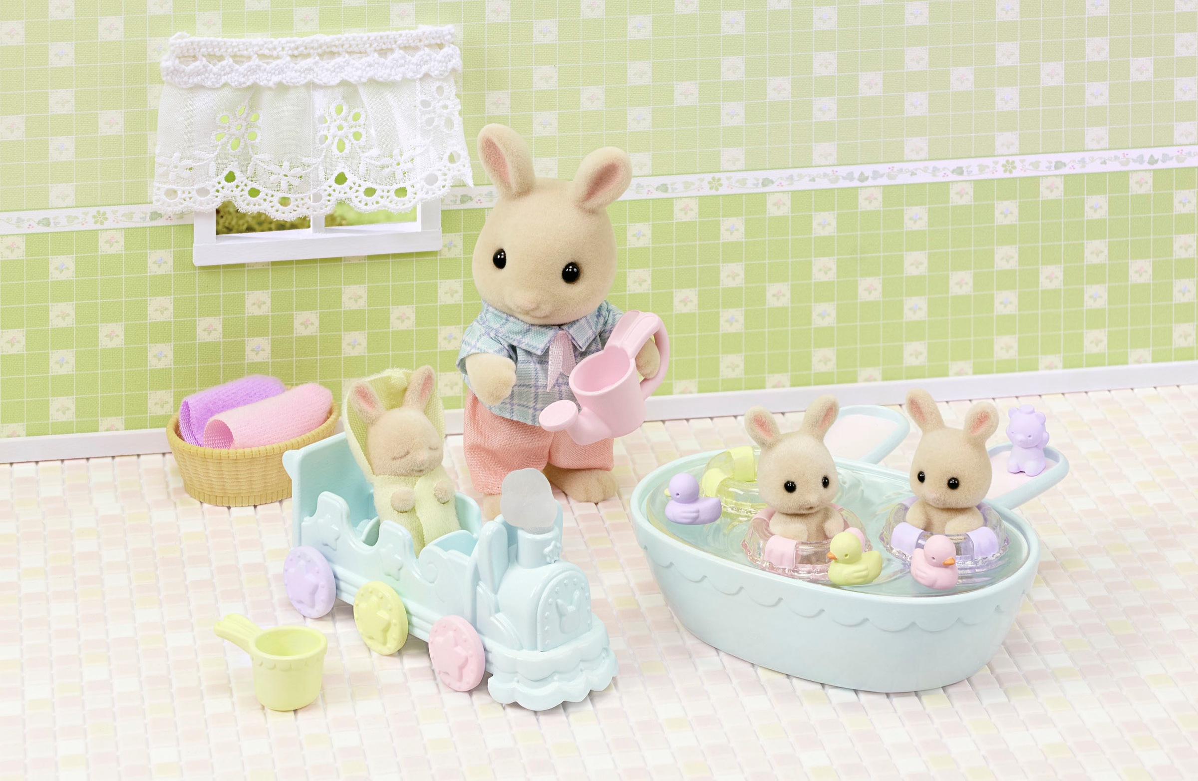 Sylvanian Families Spielwelt »Milchhasen Bade Spielset (5707)«