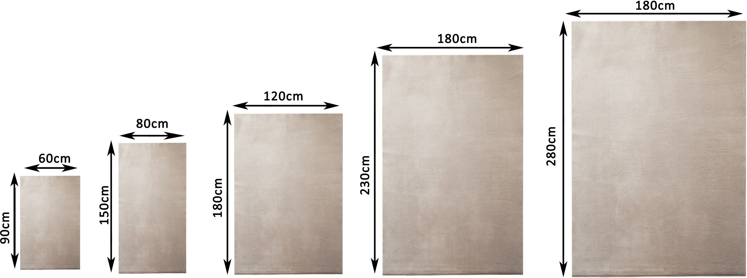 my home Teppich »Cali light, weich, modern, waschbar« rechteckig 13 mm Höhe Uni-Farben, kuschelig, & weich, Wohnzimmer, Schlafzimmer, Esszimmer