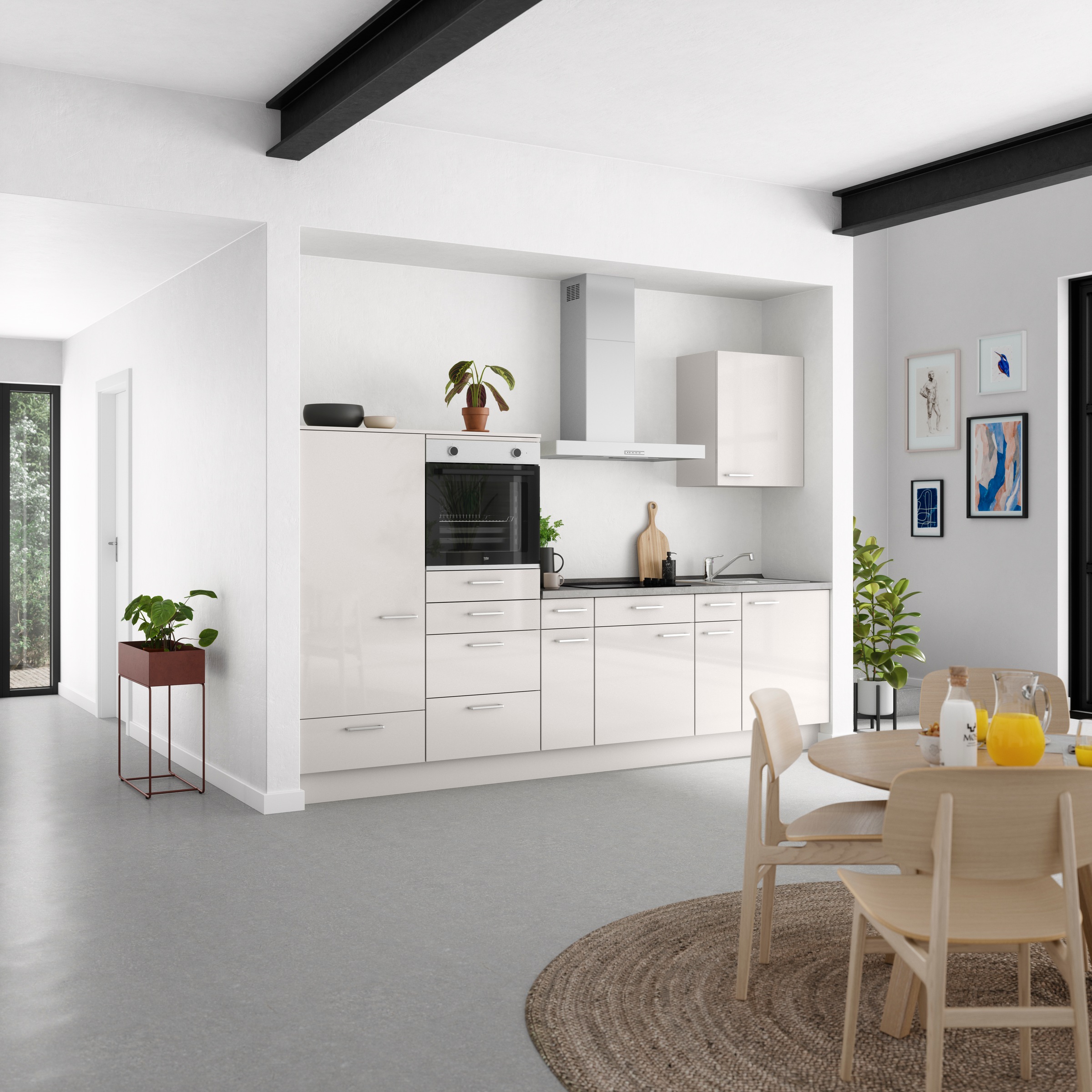 nobilia® Küchenzeile »"Flash I"« vormontiert, Ausrichtung wählbar, Breite 3 günstig online kaufen