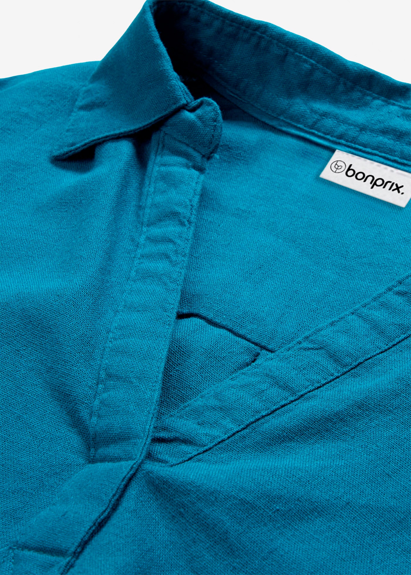 bonprix Langarmbluse »3/4-Arm Bluse mit Leinen« figurumspielende Passform, für vielseitige Alltagslooks