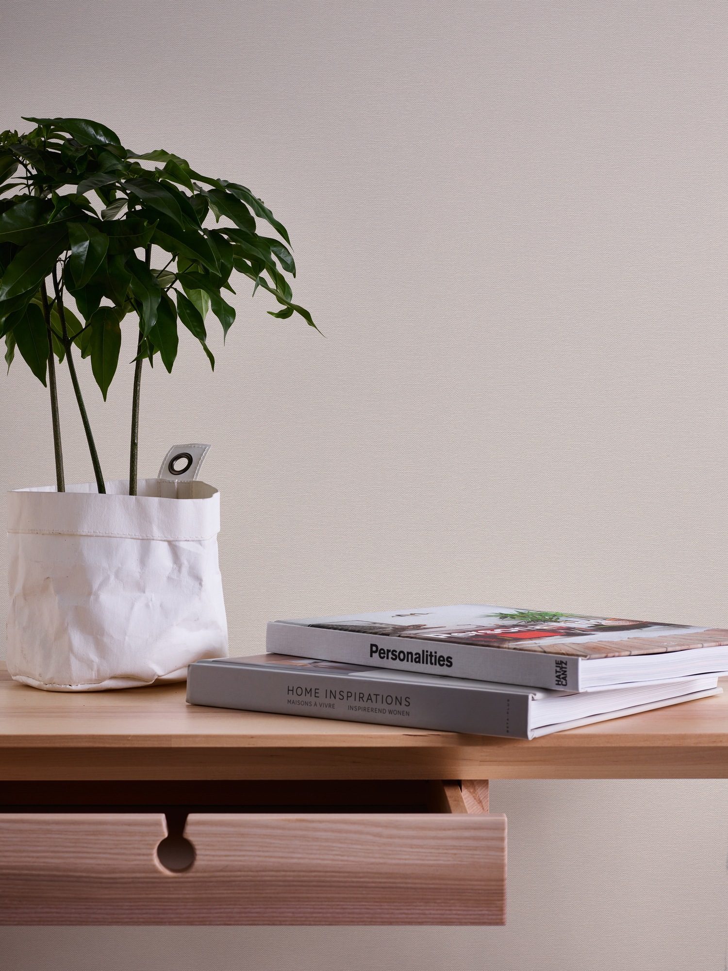 A.S. Création Vliestapete »Unitapete Ginko«, matt-gemustert-neutral, Tapete einfarbig Tapeten Wohnzimmer Schlafzimmer Küche modern Design