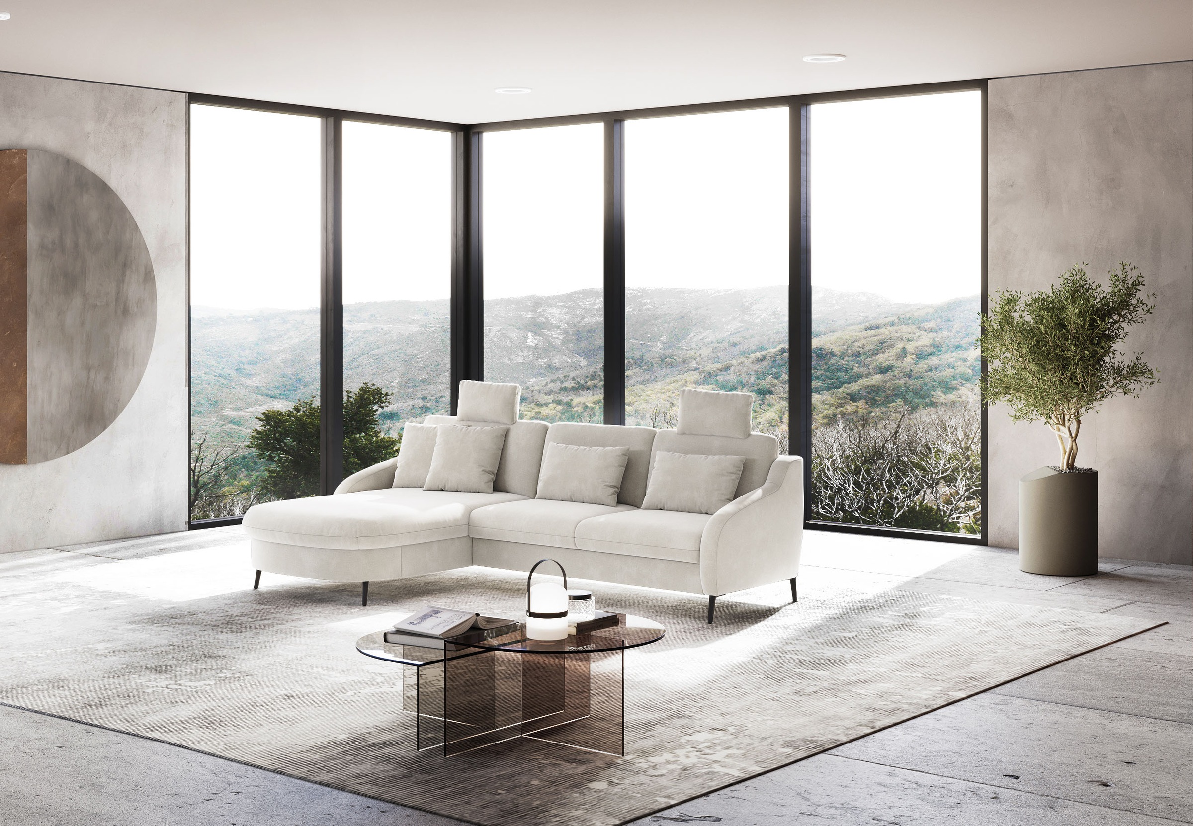 sit&more Ecksofa »Soul L-Form«, wahlweise mit Bettfunktion und Bettkasten oder Schubkasten