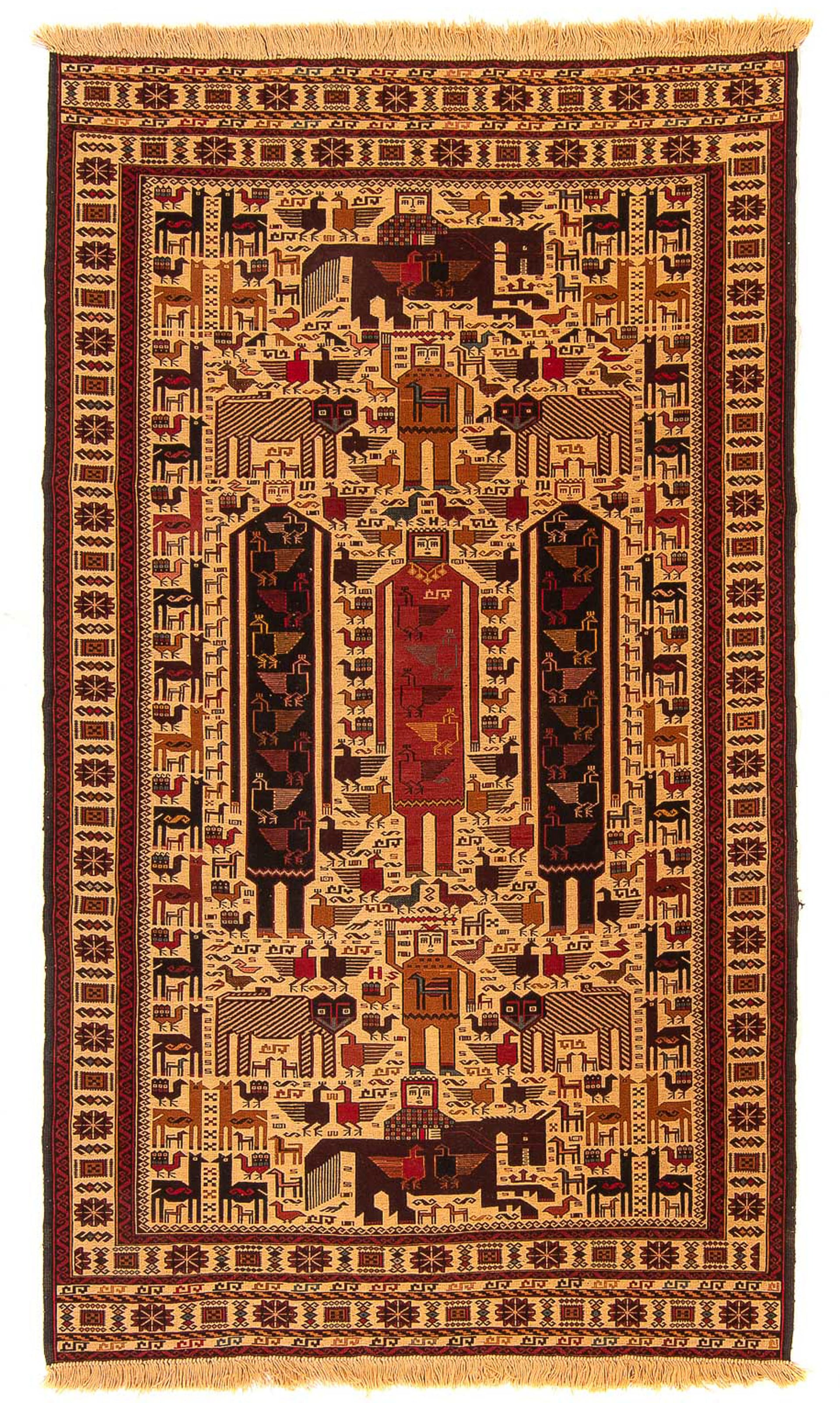 morgenland Wollteppich »Kelim - Oriental - 200 x 122 cm - beige«, rechtecki günstig online kaufen