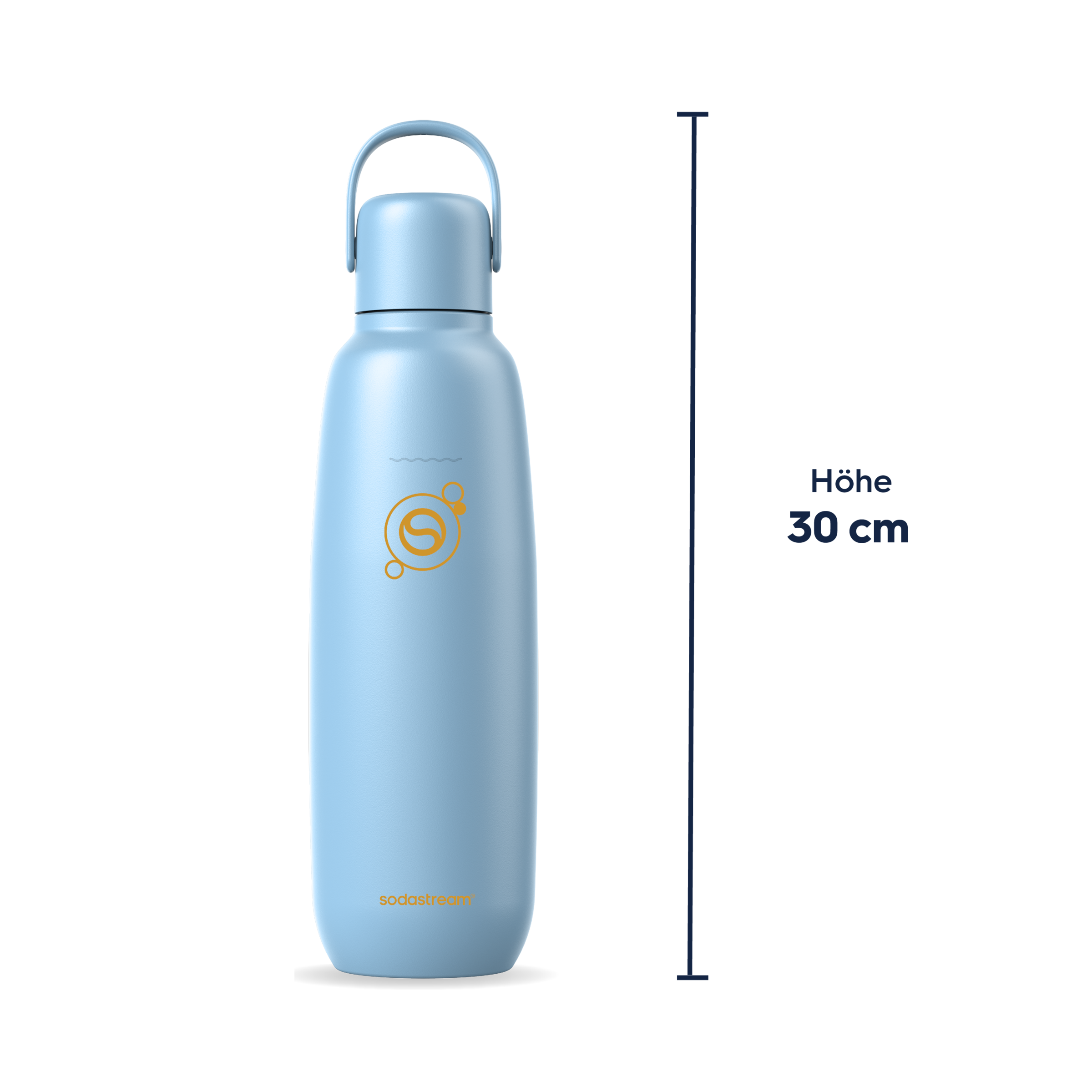 SodaStream Thermoflasche »Metallflasche Fizz&go COOL DWS, 0,9 l, Trinkflasche« kompatibel mit SodaStream DUO, E-DUO, TERRA, ART & ENSO Wassersprudler