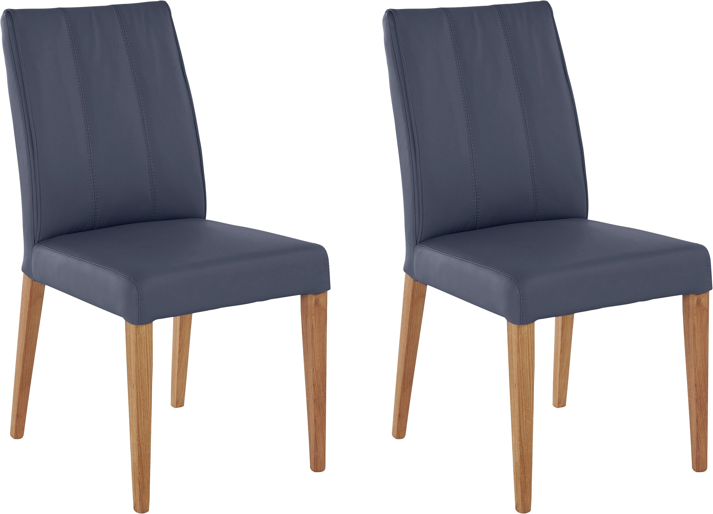 INOSIGN Esszimmerstuhl (Set) 2 Stk. Leder Rückenlehne mit Steppung günstig online kaufen