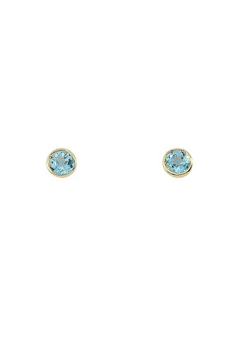 Adelia´s Paar Ohrhänger »585 Gold Ohrringe Ohrstecker Ø 7,2 mm«, mit Aquamarin... kaufen