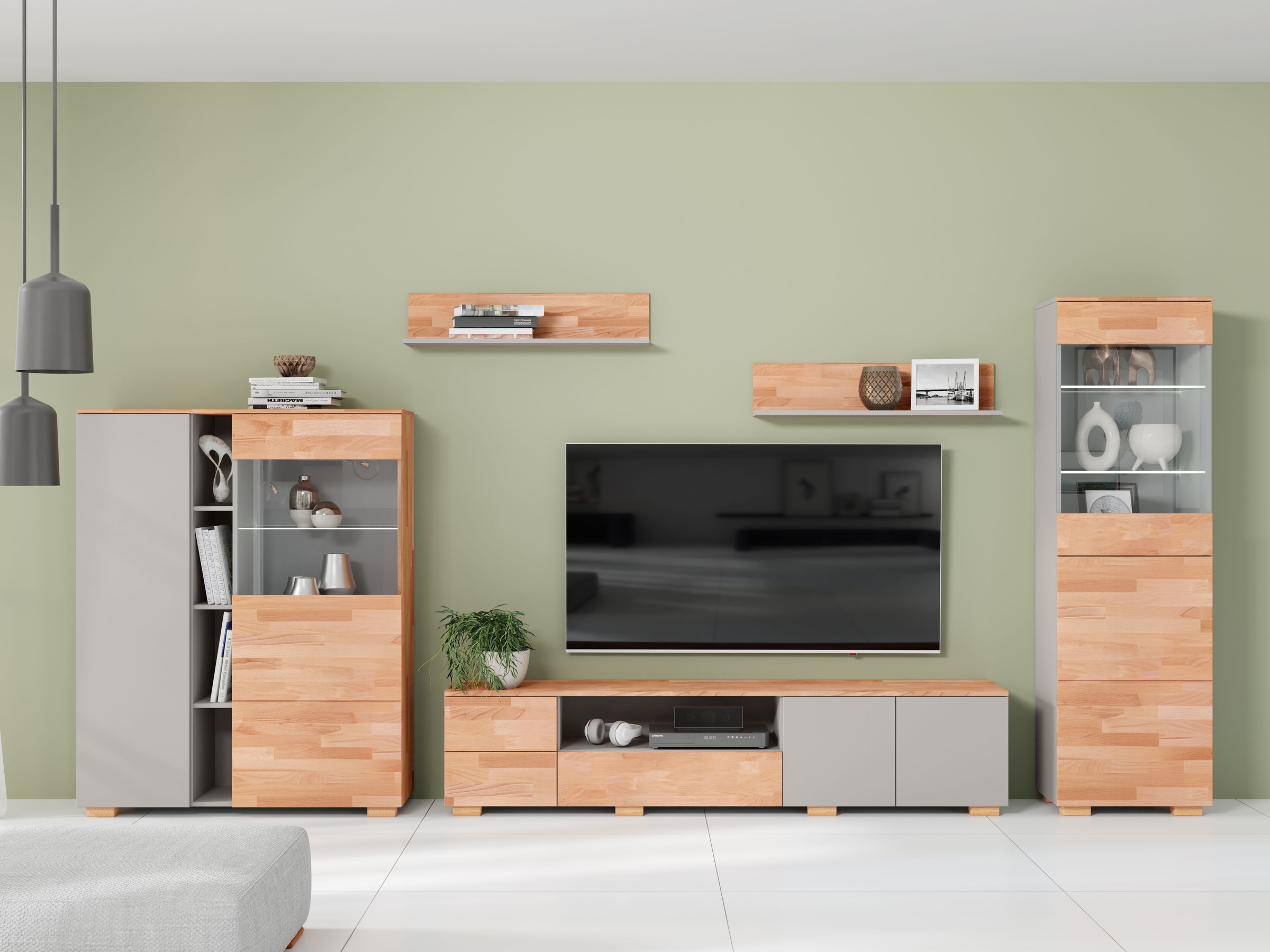 Home affaire Wohnwand, (5 St.), schöne moderne Optik