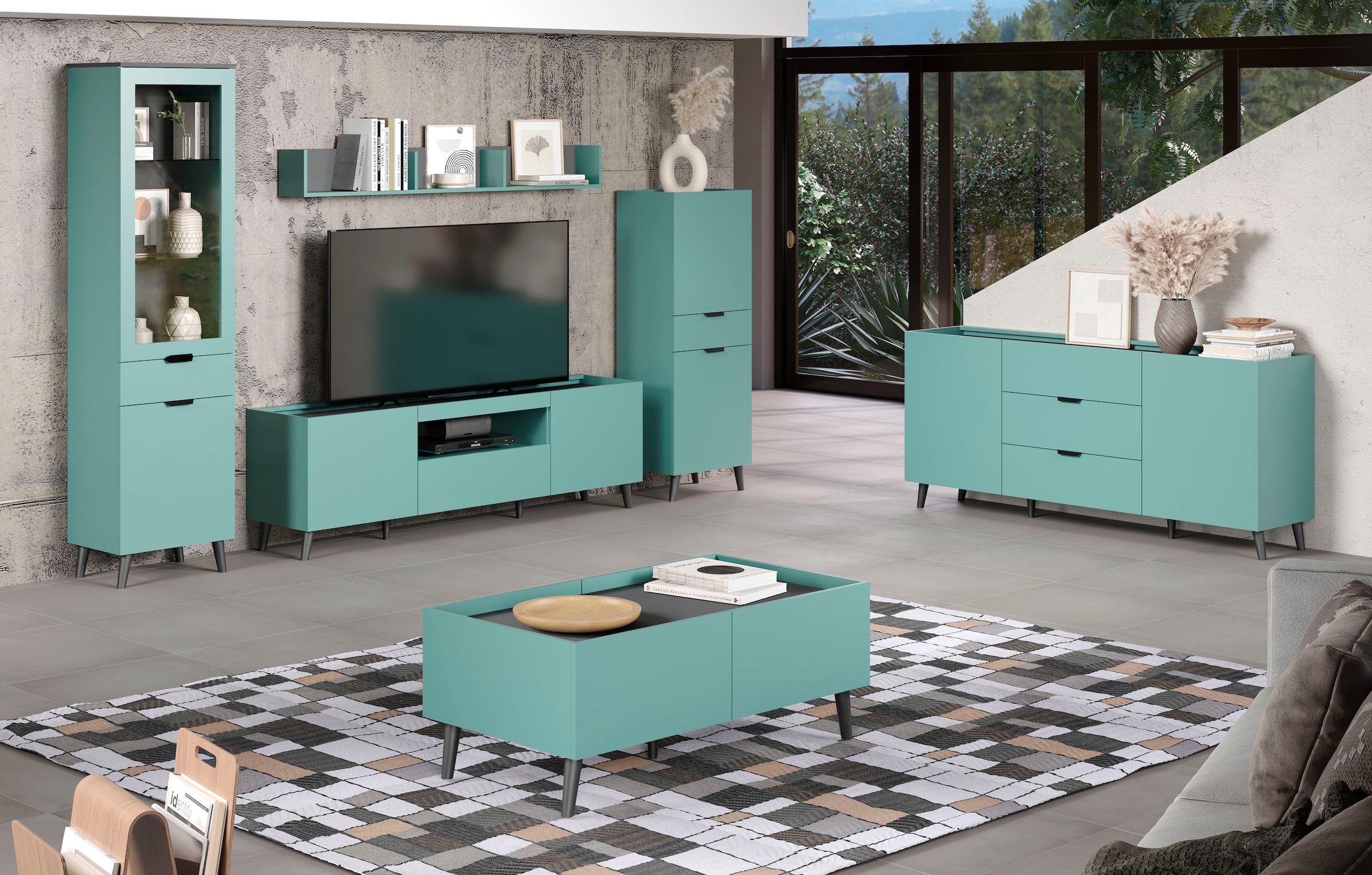 andas Sideboard »Mikkeline«, (1 St.), TV-Schrank, B / H: 180 / 82 cm