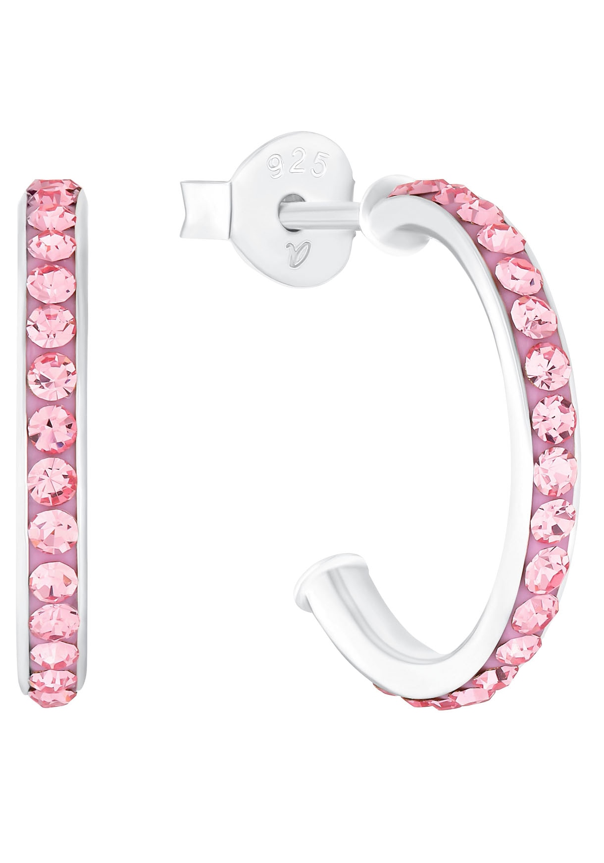 Amor Paar Creolen »Pink Passion, 2036516, 2036779«, mit Kristallglas