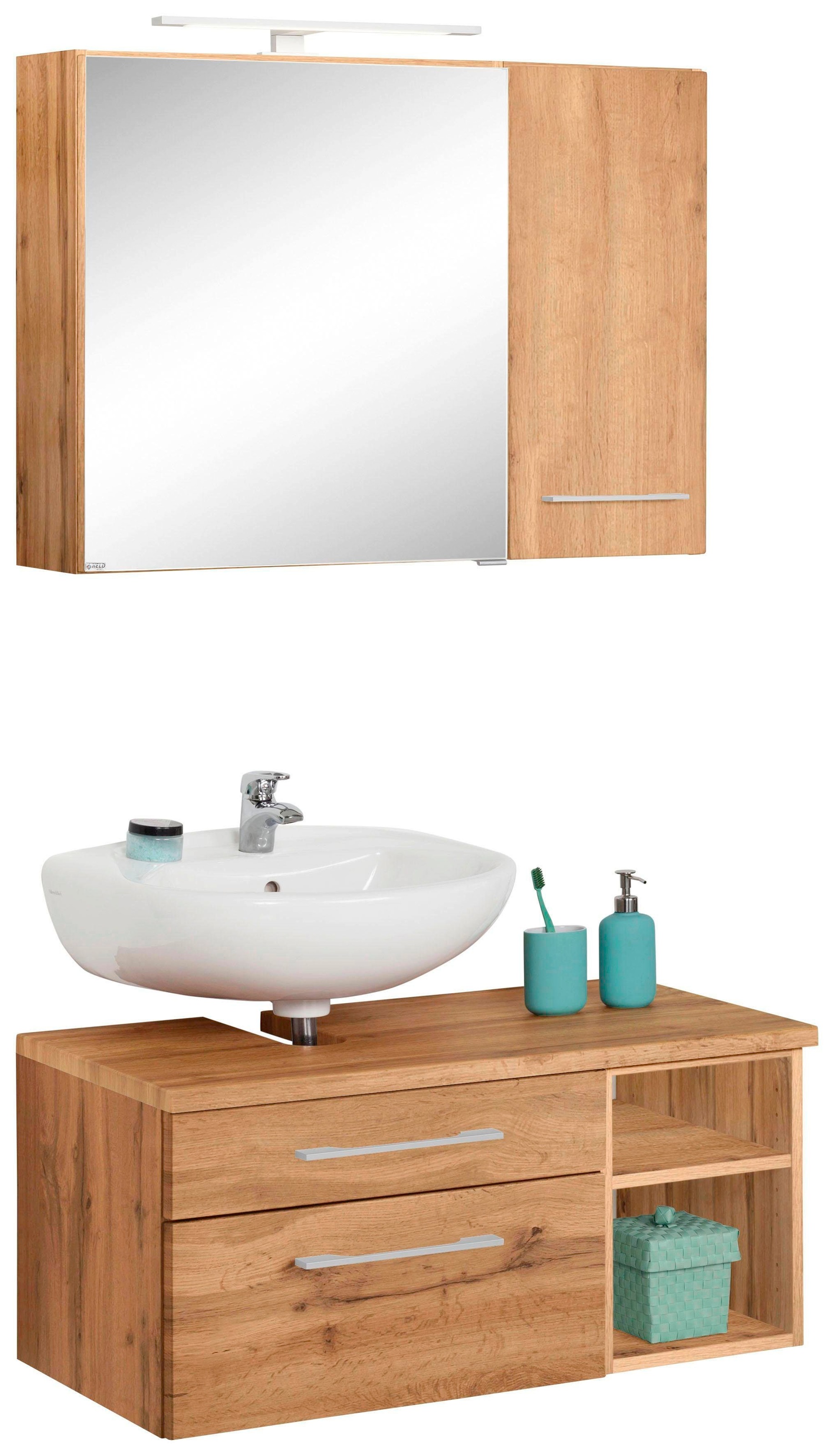 welltime Badmöbel-Set »Davos« 3 Stk. tlg. günstig online kaufen