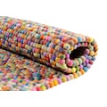THEKO Wollteppich »Ballo«, rechteckig, 22 mm Höhe, Filzkugel-Teppich, reine Wolle, handgefertigt, ideal im Wohnzimmer & Schlafzimmer