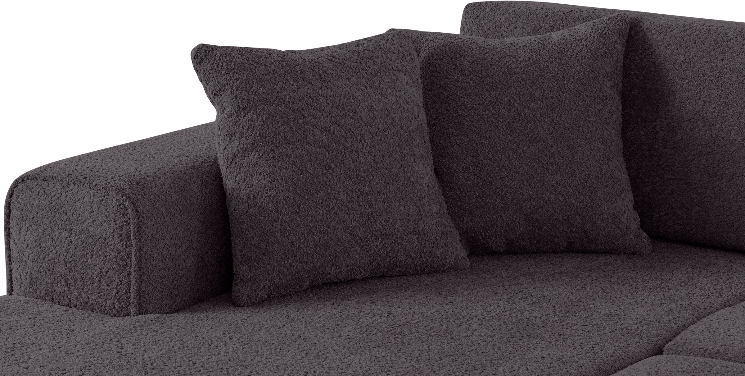 Home affaire Ecksofa »Györ«, L-Form, wahlweise mit Bettfunktion und Bettkasten incl. 2 Zierkissen