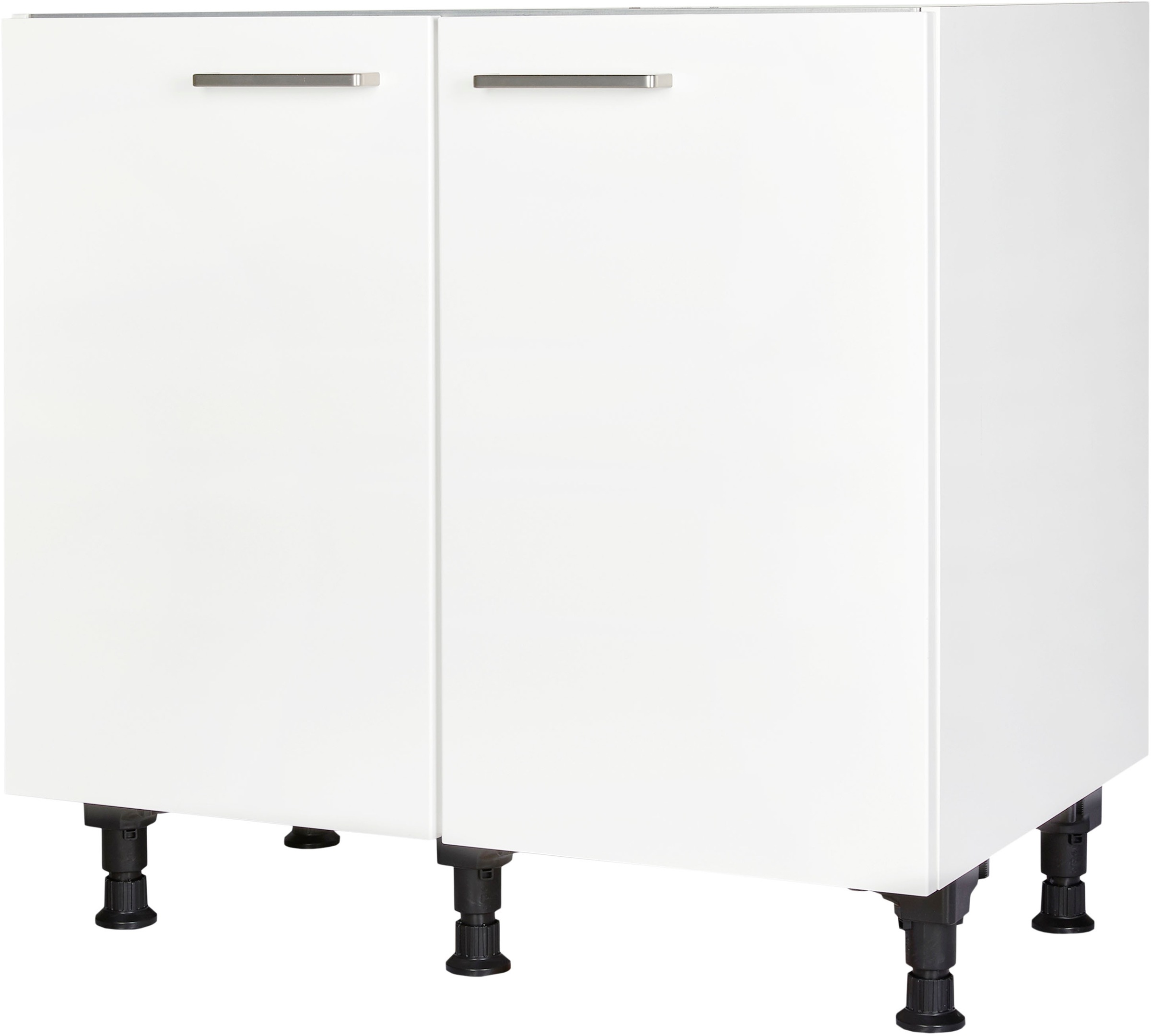 nobilia® Spülenschrank »"Touch", vormontiert, mit höhenverstellbaren Sockelfüßen,«, Breite 90 cm