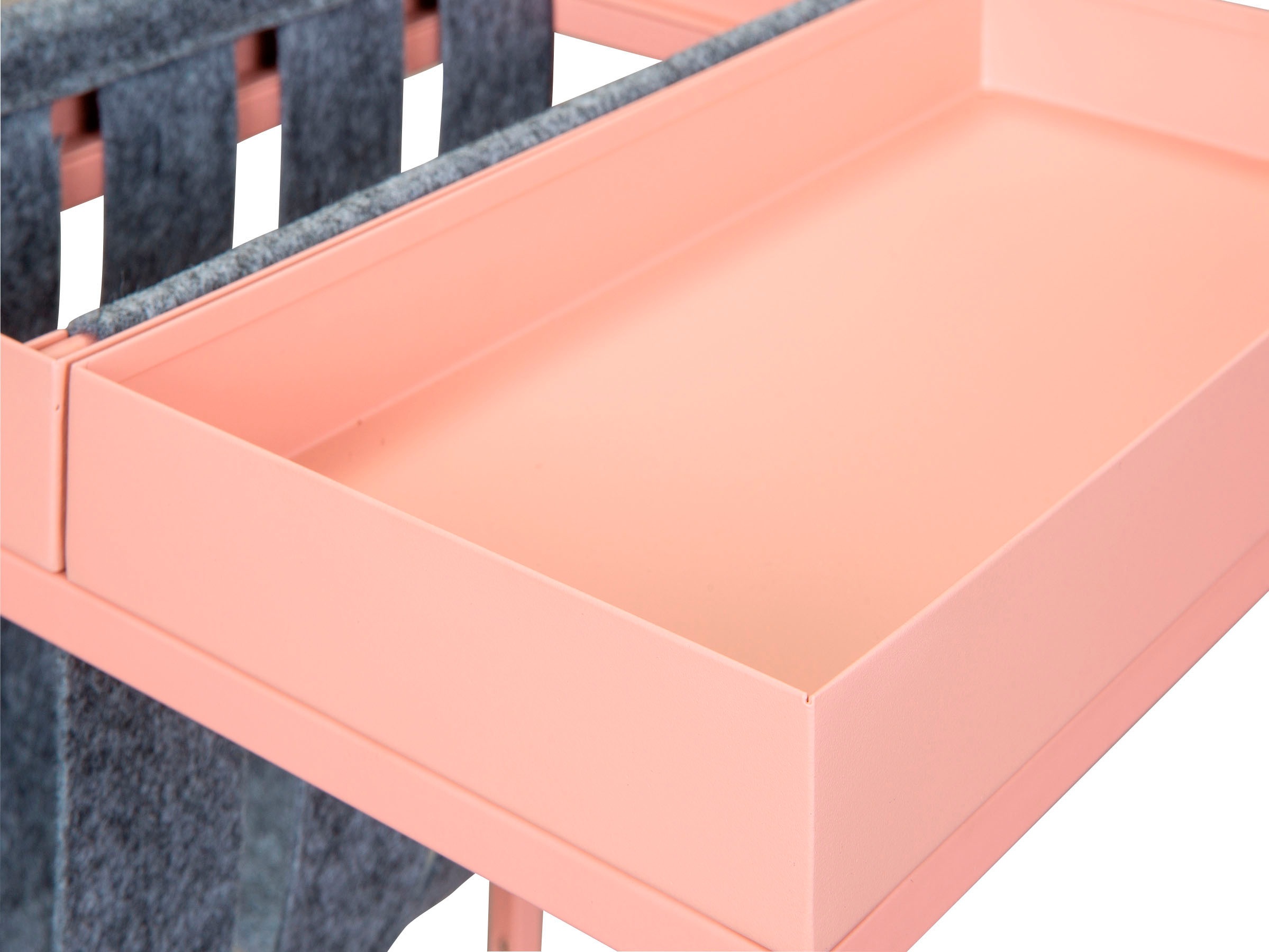 Inter Link Beistelltisch »Club NY« mit praktischem Ablagefach aus Filz