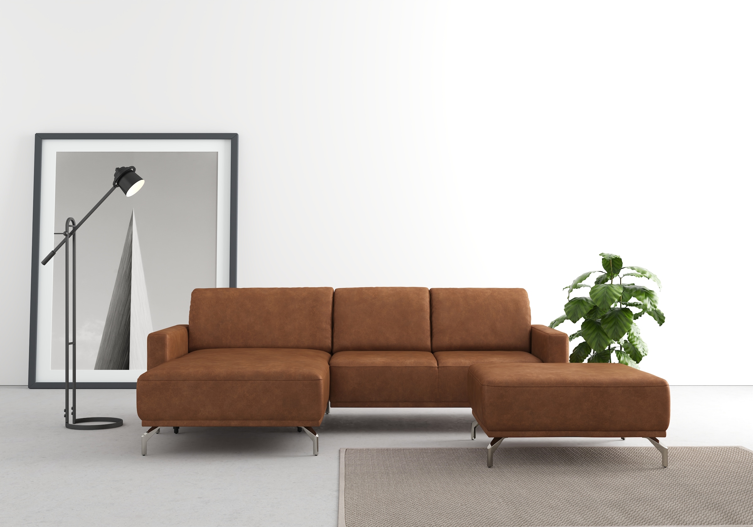 sit&more Ecksofa »Bailando L-Form« wahlweise mit Kopfteilverstellung und Vo günstig online kaufen