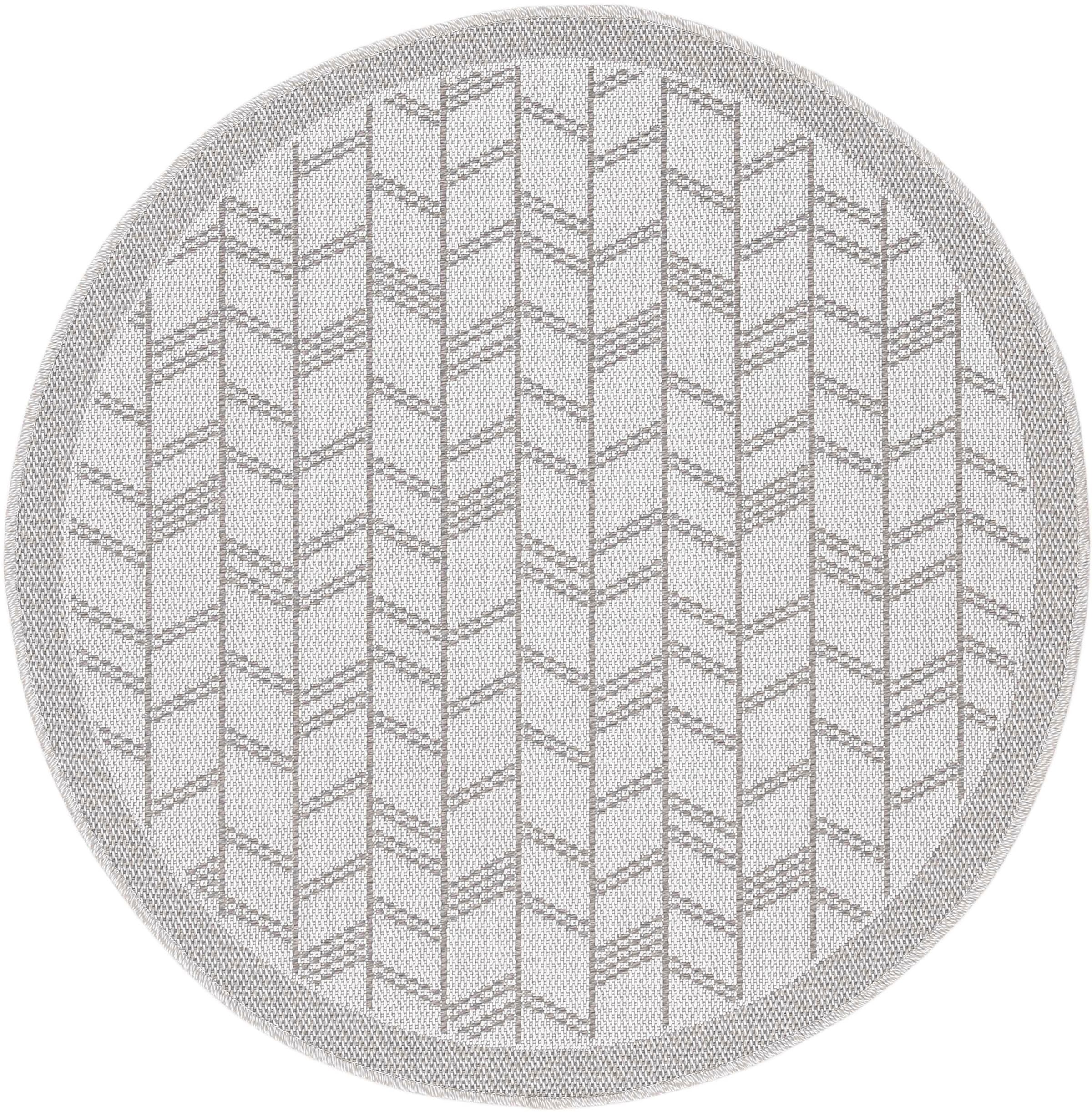 bestellen carpetfine Sisal Teppich Außenbereich auf Raten Flachgewebe, Optik, für robustes »Boho 102«, rund,