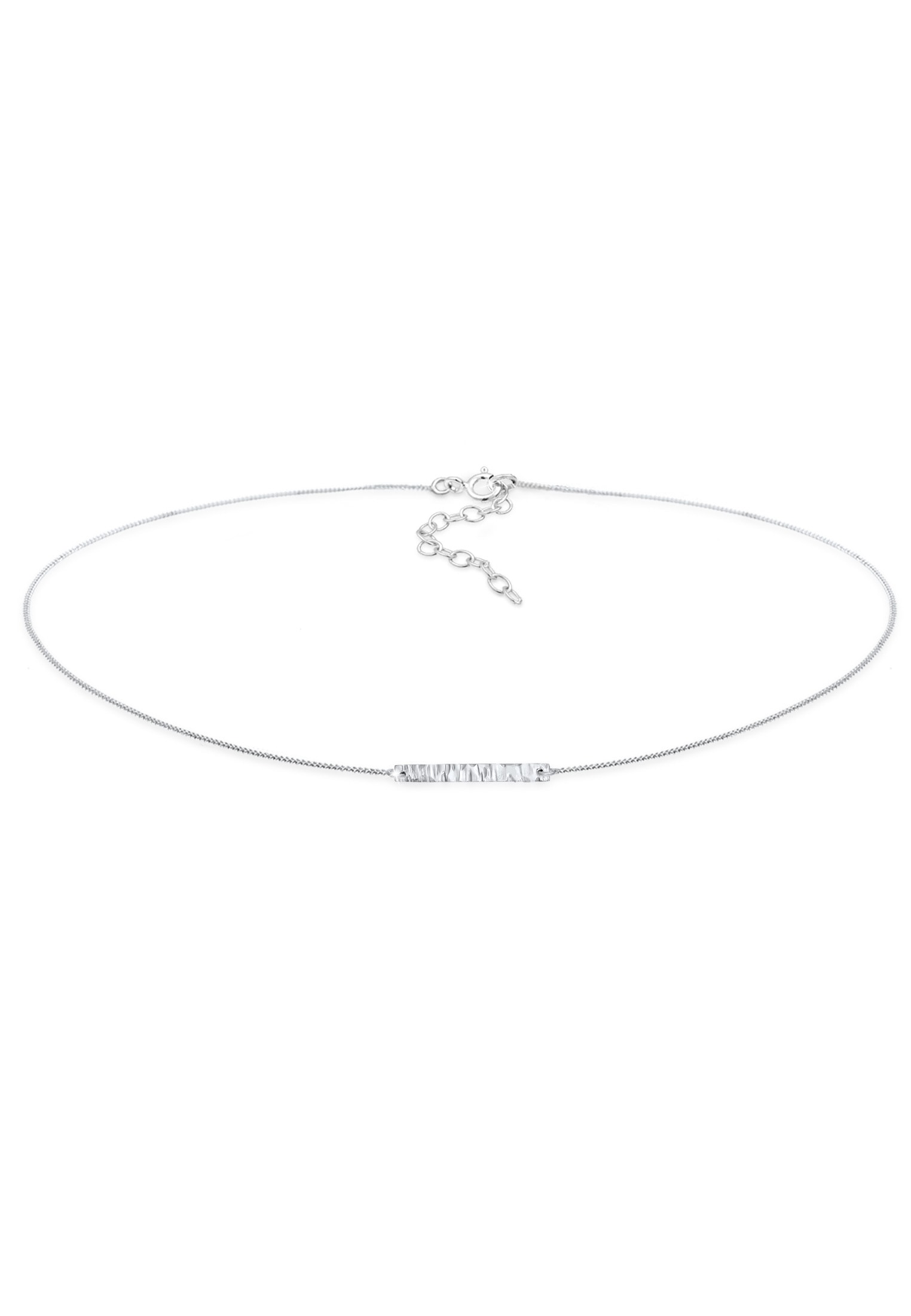 Elli Collier »Choker Platte Gehämmert 925er Silber«