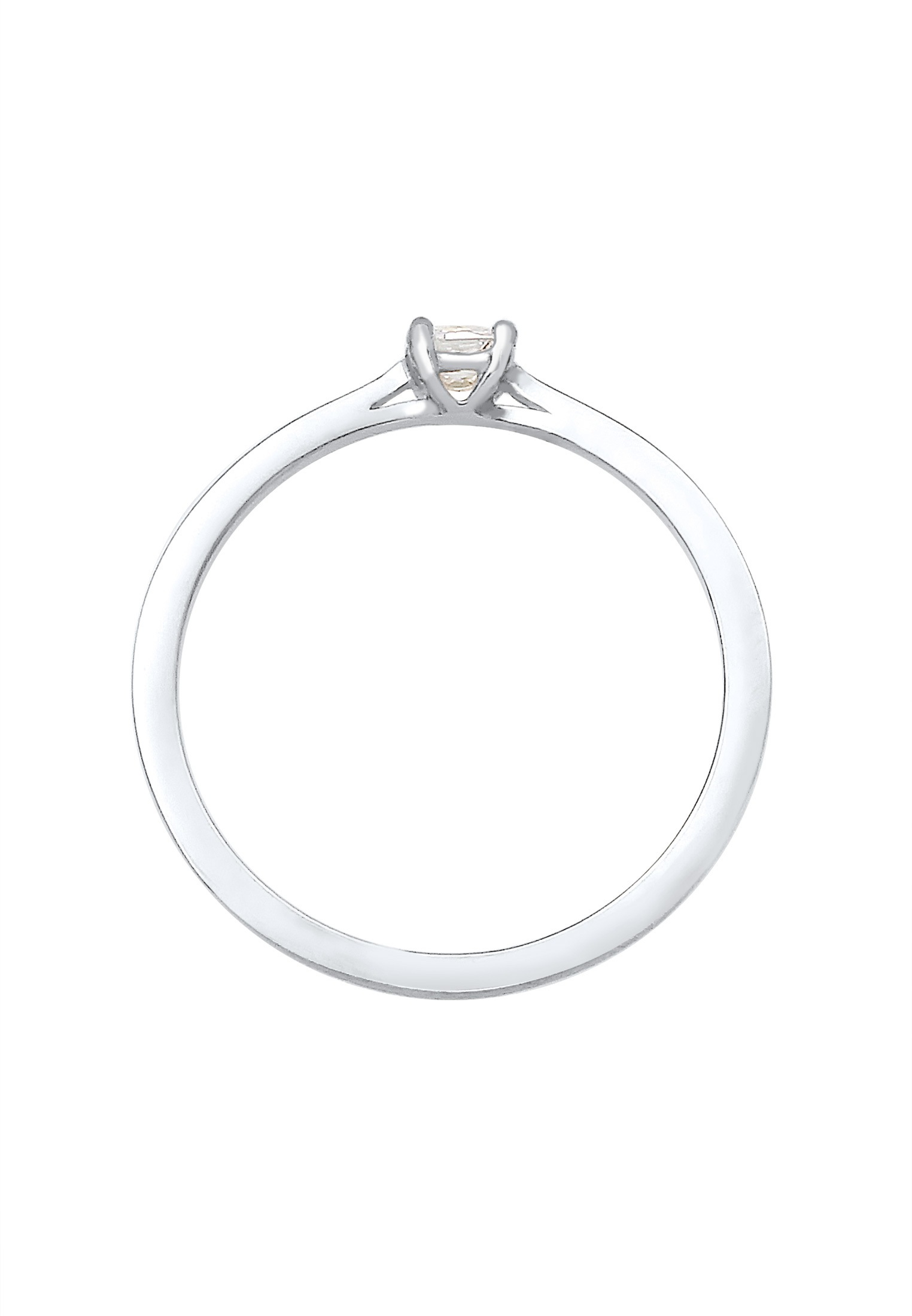 Elli DIAMONDS Verlobungsring »Diamant 0.1 ct. Solitär Verlobung 925 Silber«