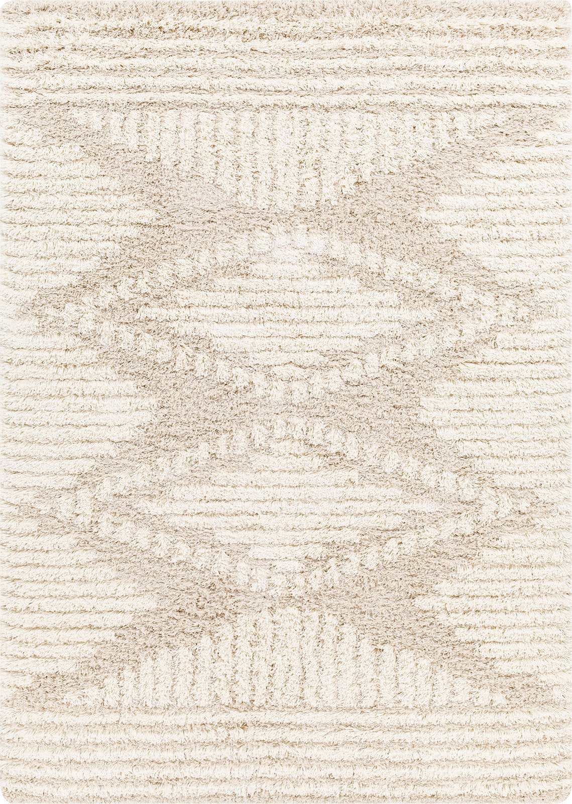 Livabliss Hochflor-Teppich »TUZLA«, rechteckig, 52 mm Höhe, Flauschig, Langflor, Weich, Boho Wohnzimmerteppich, Beige