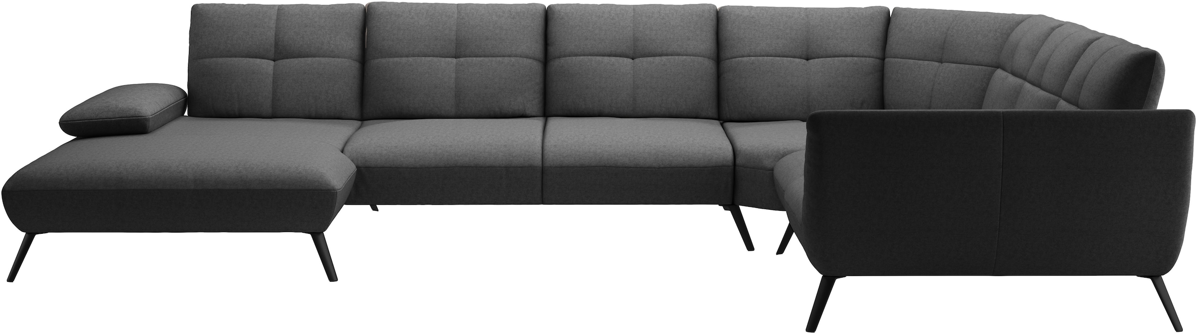 Places of Style Wohnlandschaft »Mikado U-Form«, inkl. Sitztiefenverstellung und Armteilverstellung