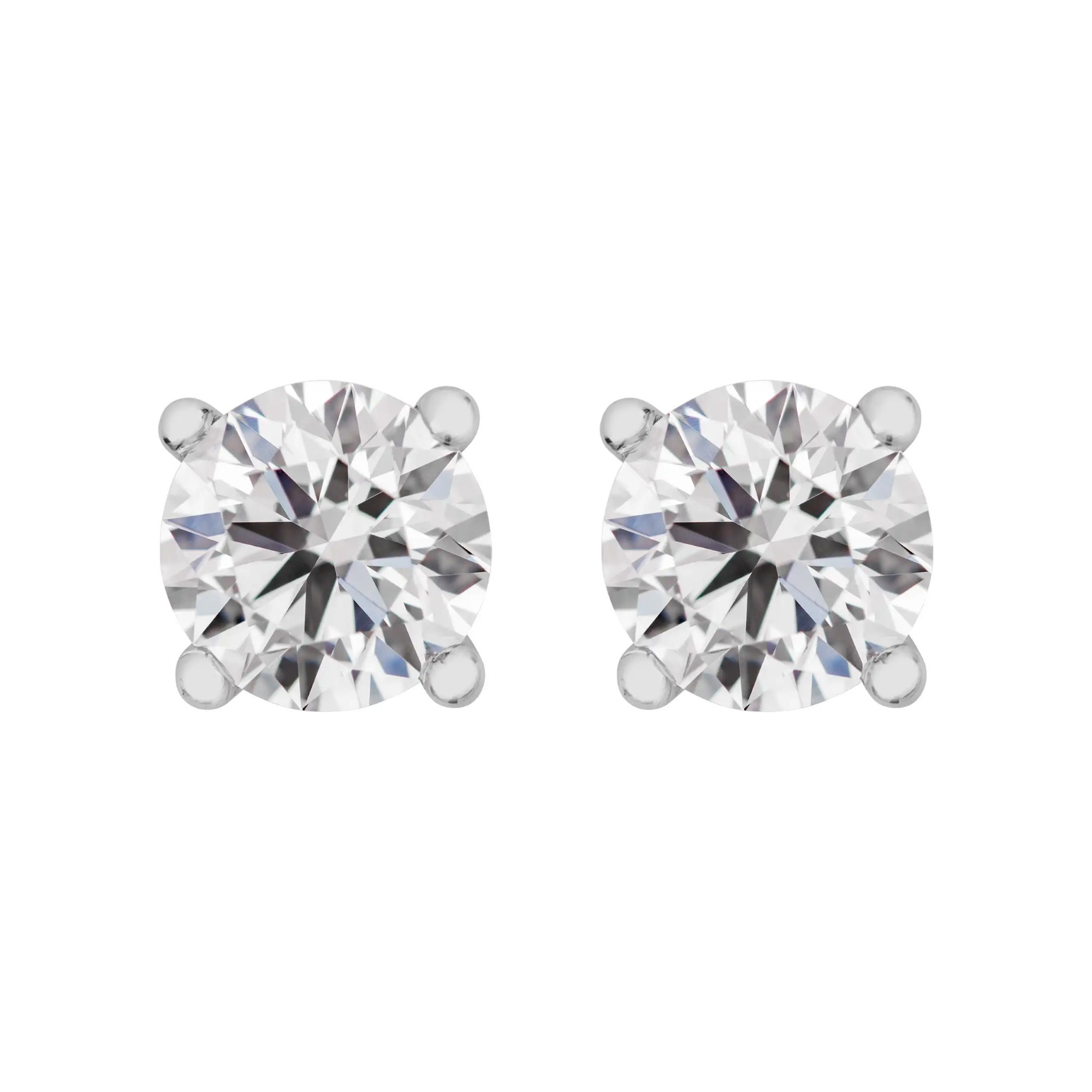 LYOMI Paar Ohrstecker »585/- Weißgold 2 synth. Diam. 1,0 ct.«