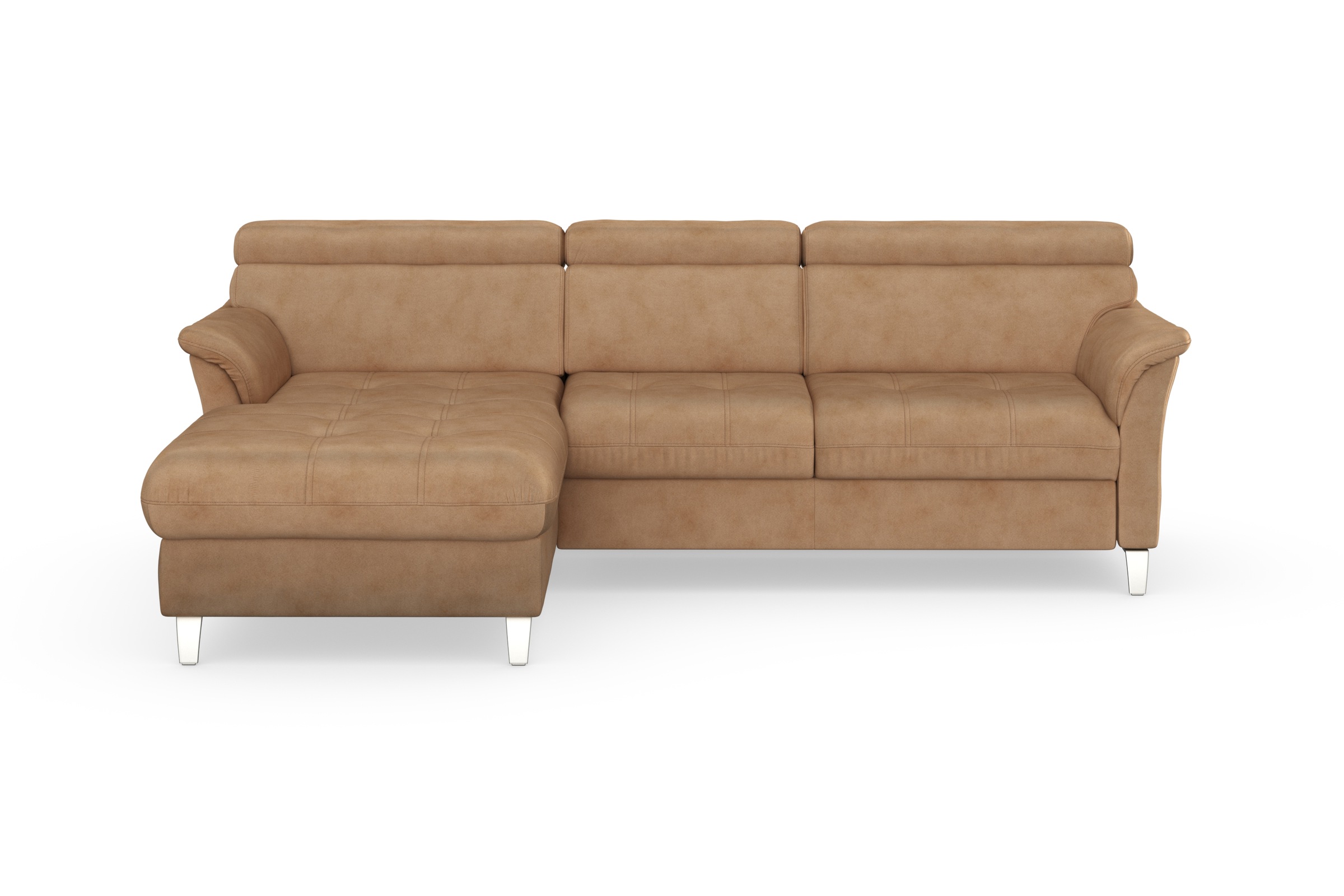 sit&more Ecksofa »Marano L-Form«, inklusive Kopfteilverstellung, wahlweise mit Bettfunktion, Bettkasten