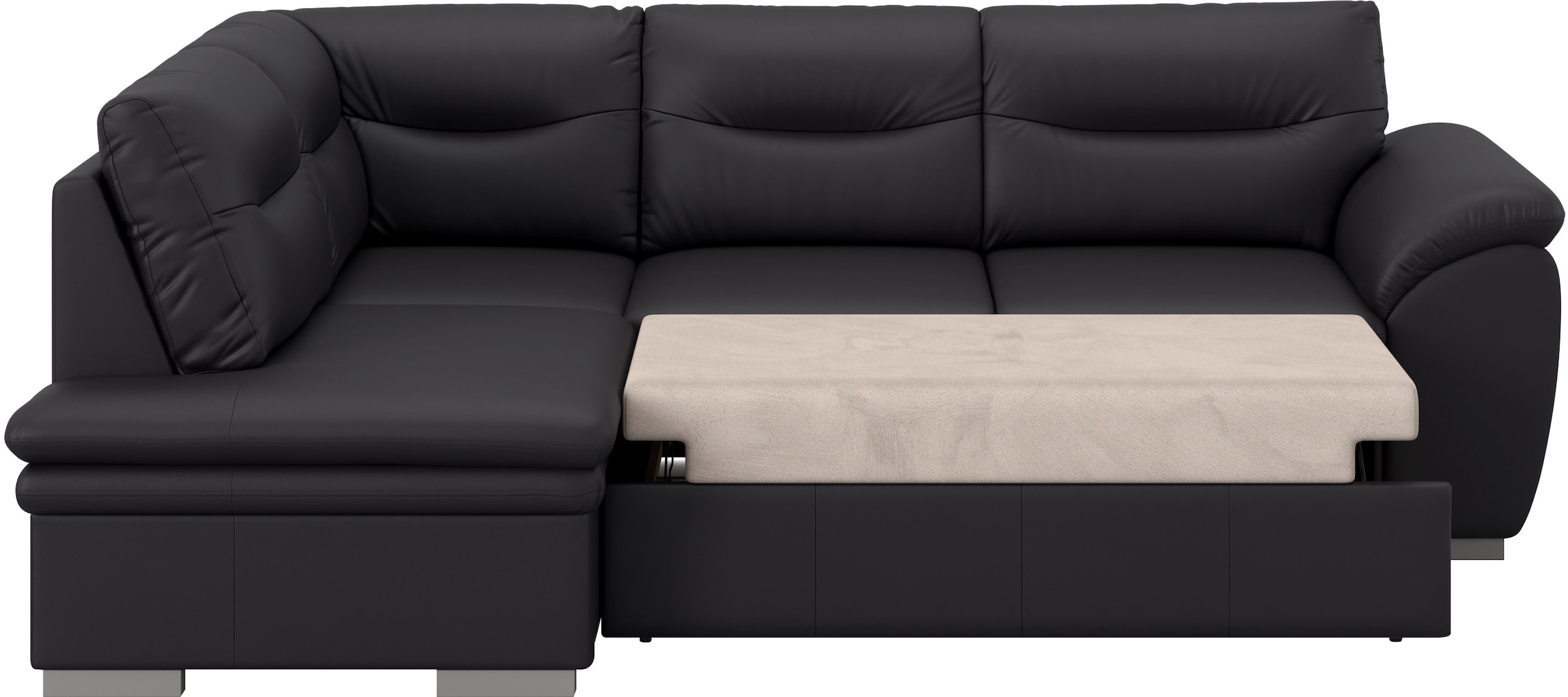 COTTA Ecksofa »Leandra L-Form«, wahlweise mit Bettfunktion & Bettkasten