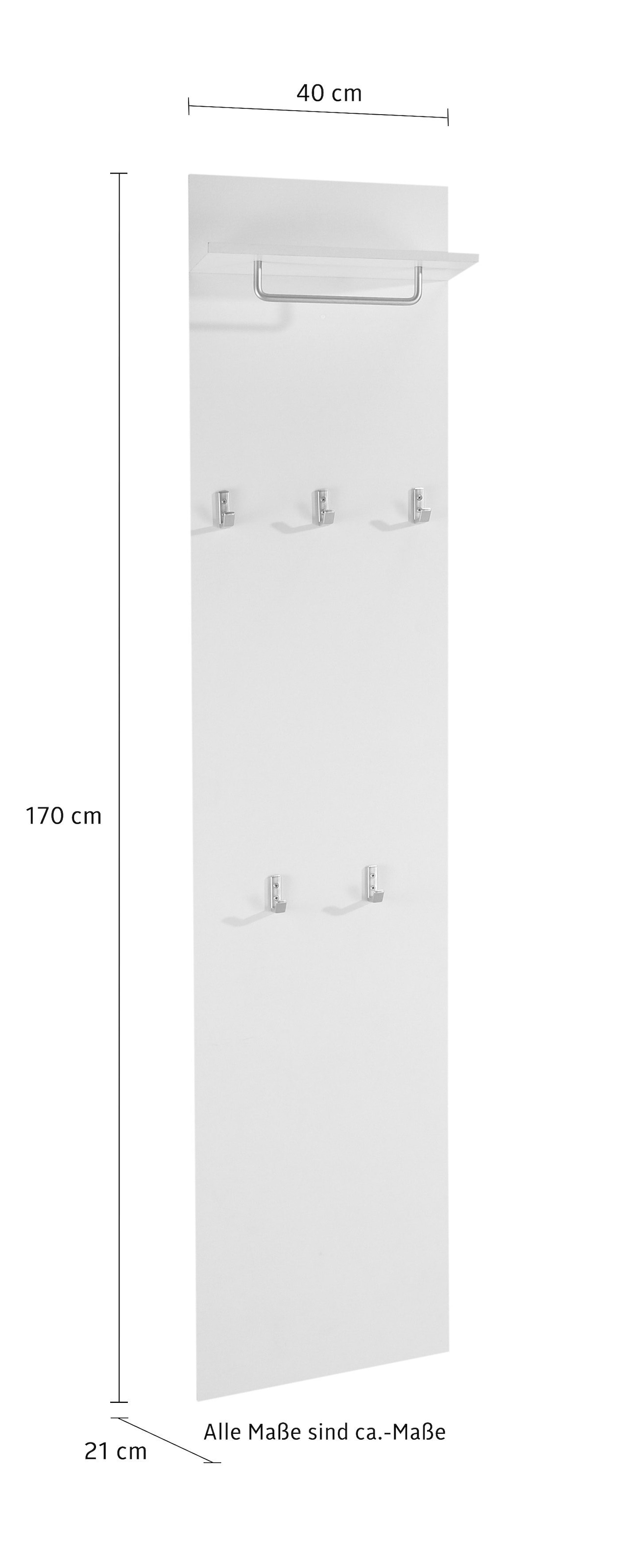 borchardt Möbel Garderobenpaneel »Rena«, Höhe 160 cm auf Raten kaufen