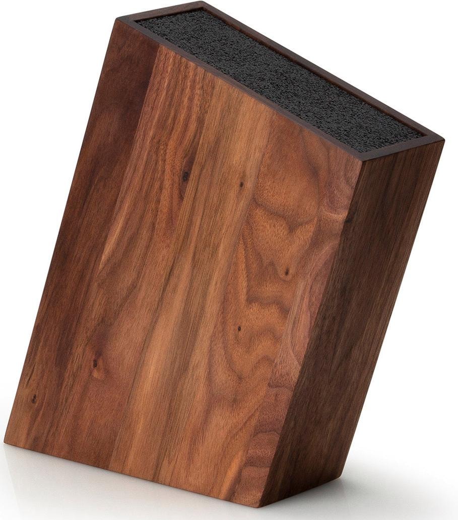 CONTINENTA Messerblock 1 Stk. Walmussholz, mit flexiblem Einsatz braun/schwarz