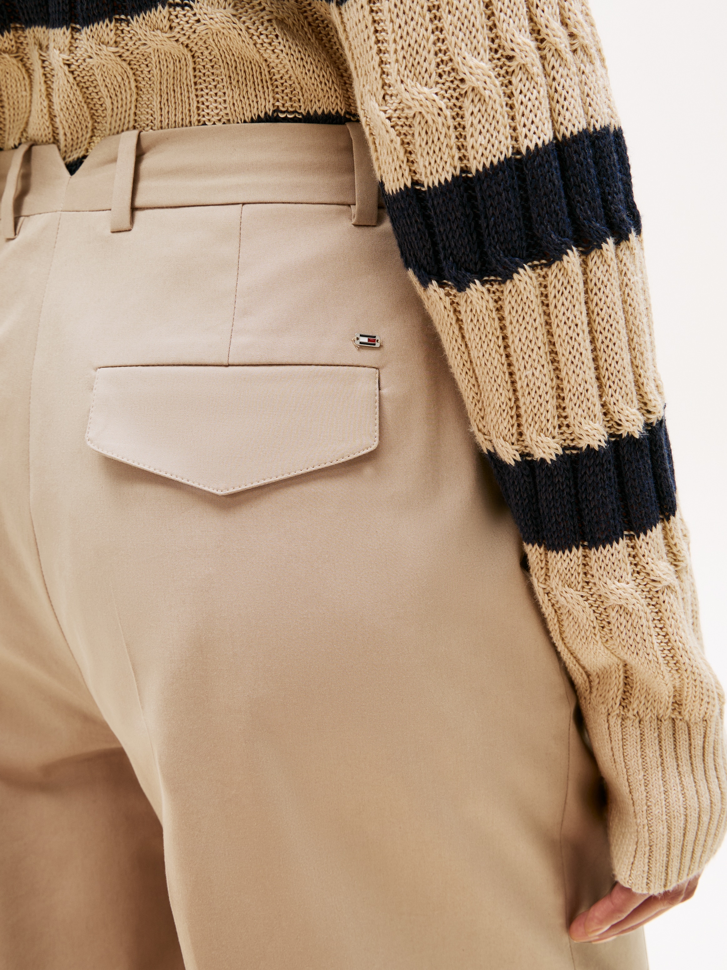 Tommy Hilfiger Chinohose »COTTON WIDE LEG ANKLE CHINO PANT«
