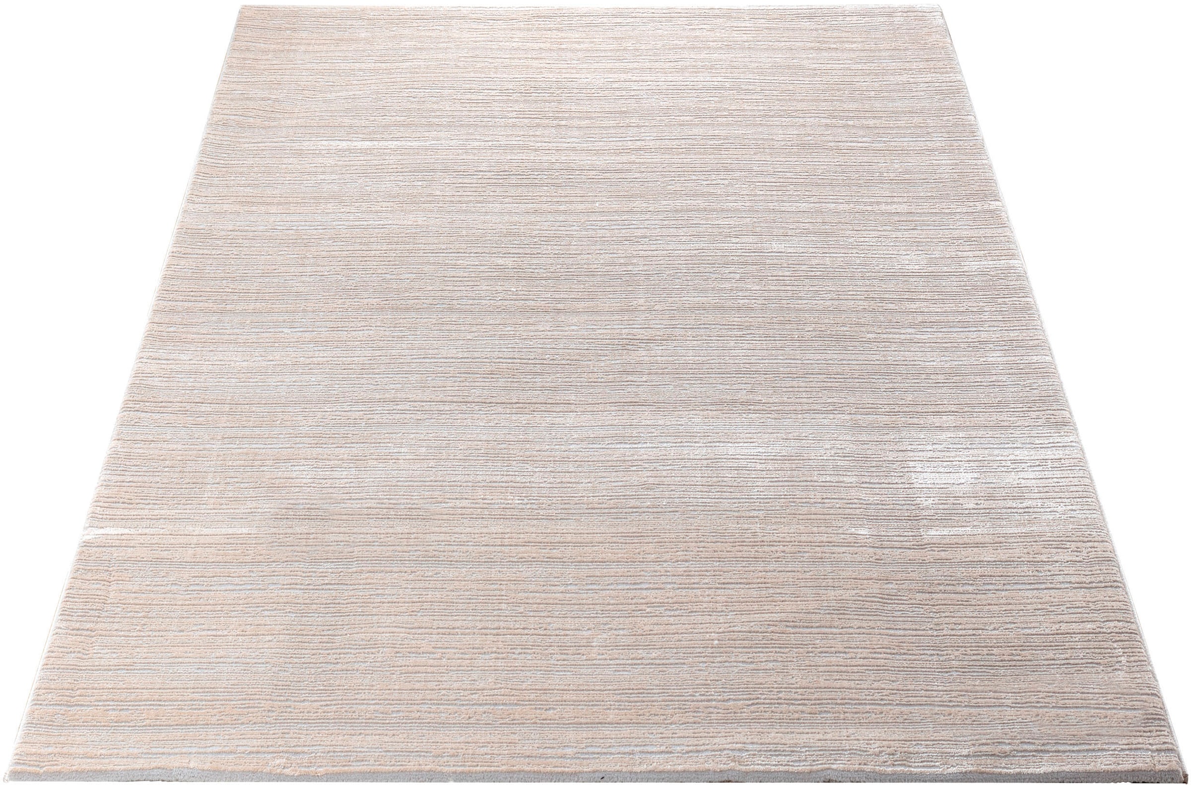 dezentem mit Raten rechteckig, Glanz, Verarbeitung Sehrazat hochwertige Teppich »Lima«, auf kaufen Kurzflorteppich