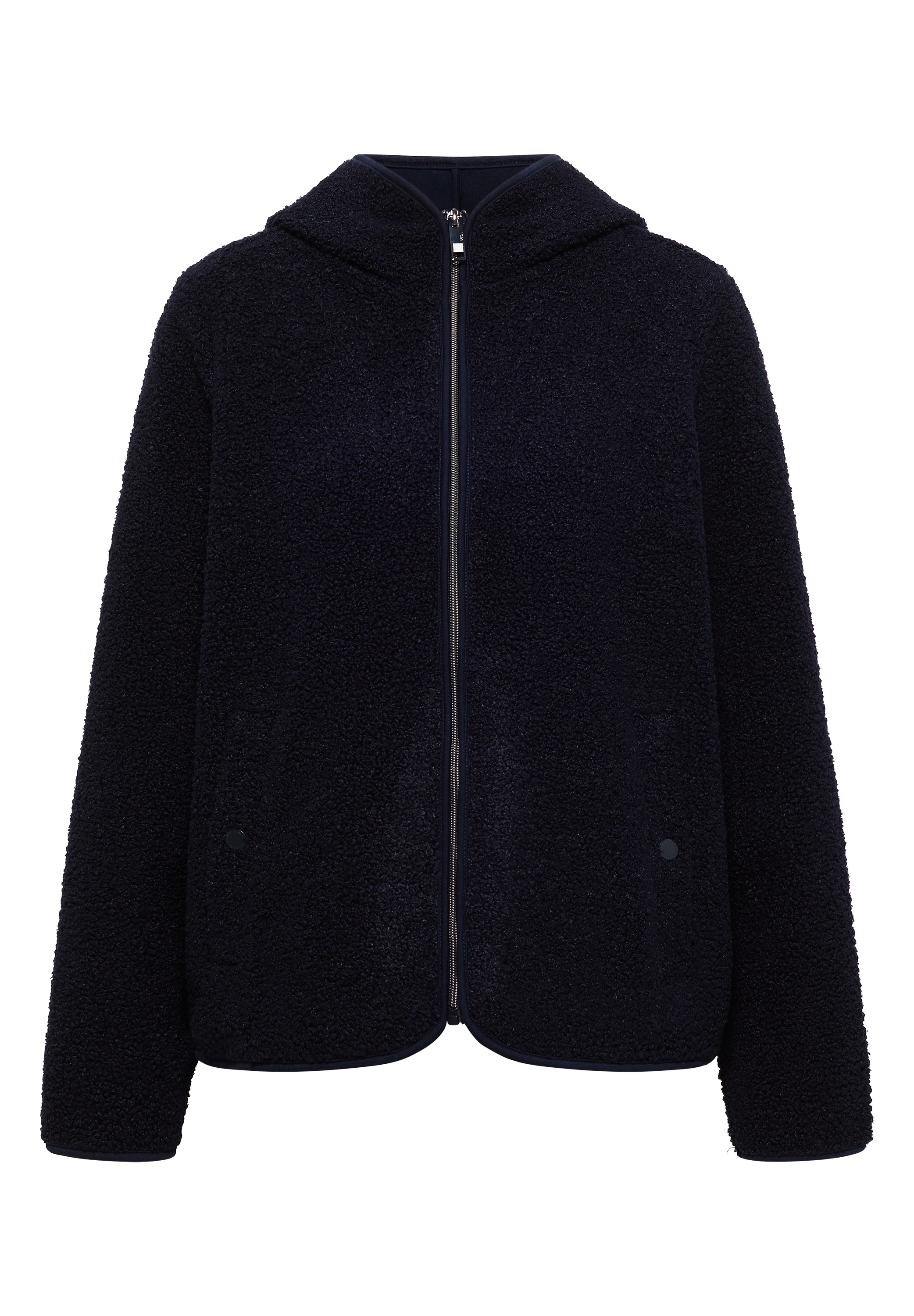 Cecil Kapuzenplüschjacke mit Kapuze unifarben, mit Kapuze