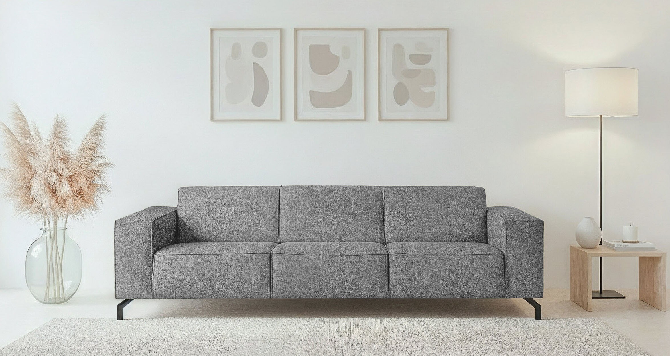 Home affaire 3-Sitzer »Lorcan 257 cm, weiches Sitzgefühl« günstig online kaufen