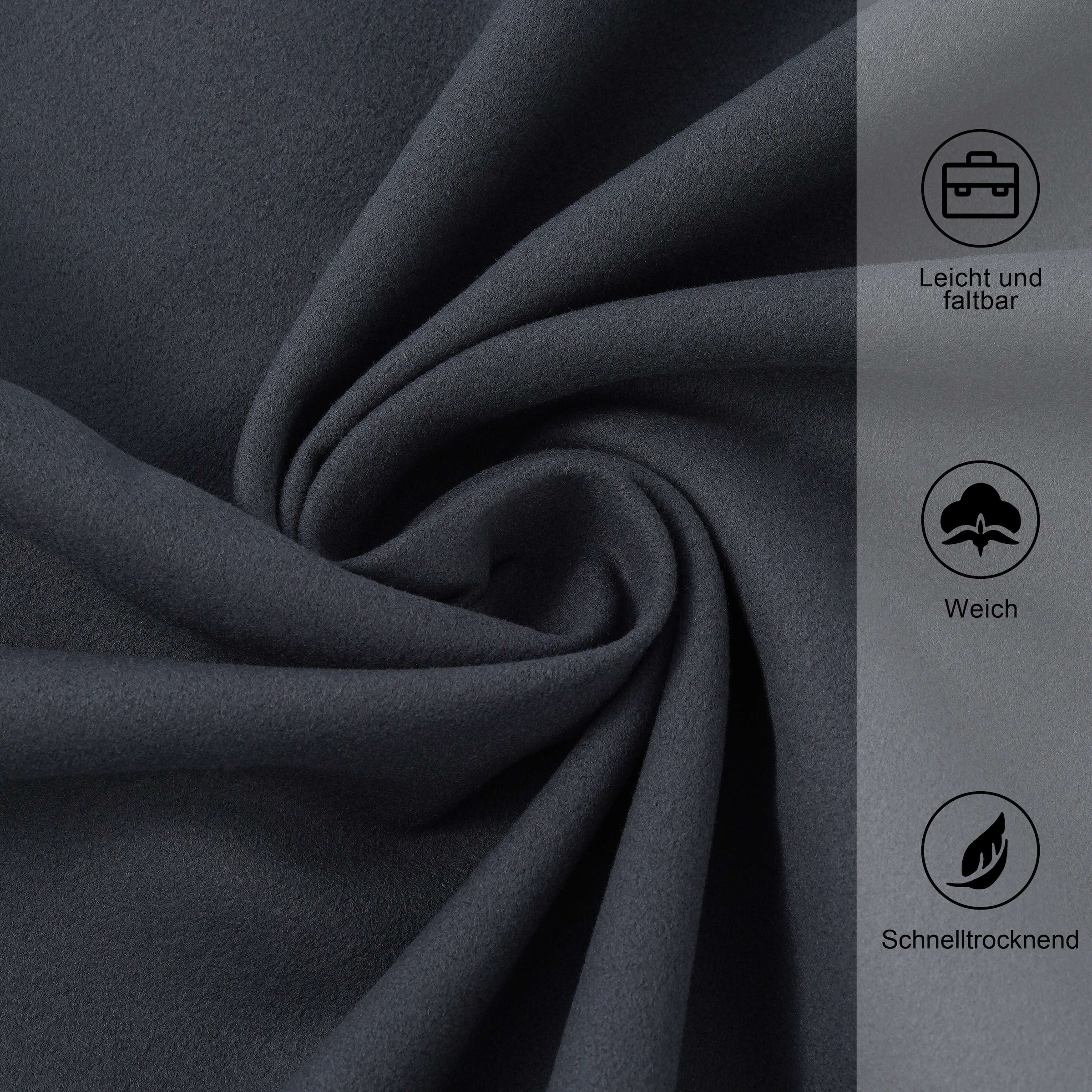 OTTO home Handtücher »Leoa, diverse Größen, Sporthandtuch, Reisehandtuch, Strandtuch« sehr leicht, kompakt, schnelltrocknend, Mikrofaser mit Kontrastnaht